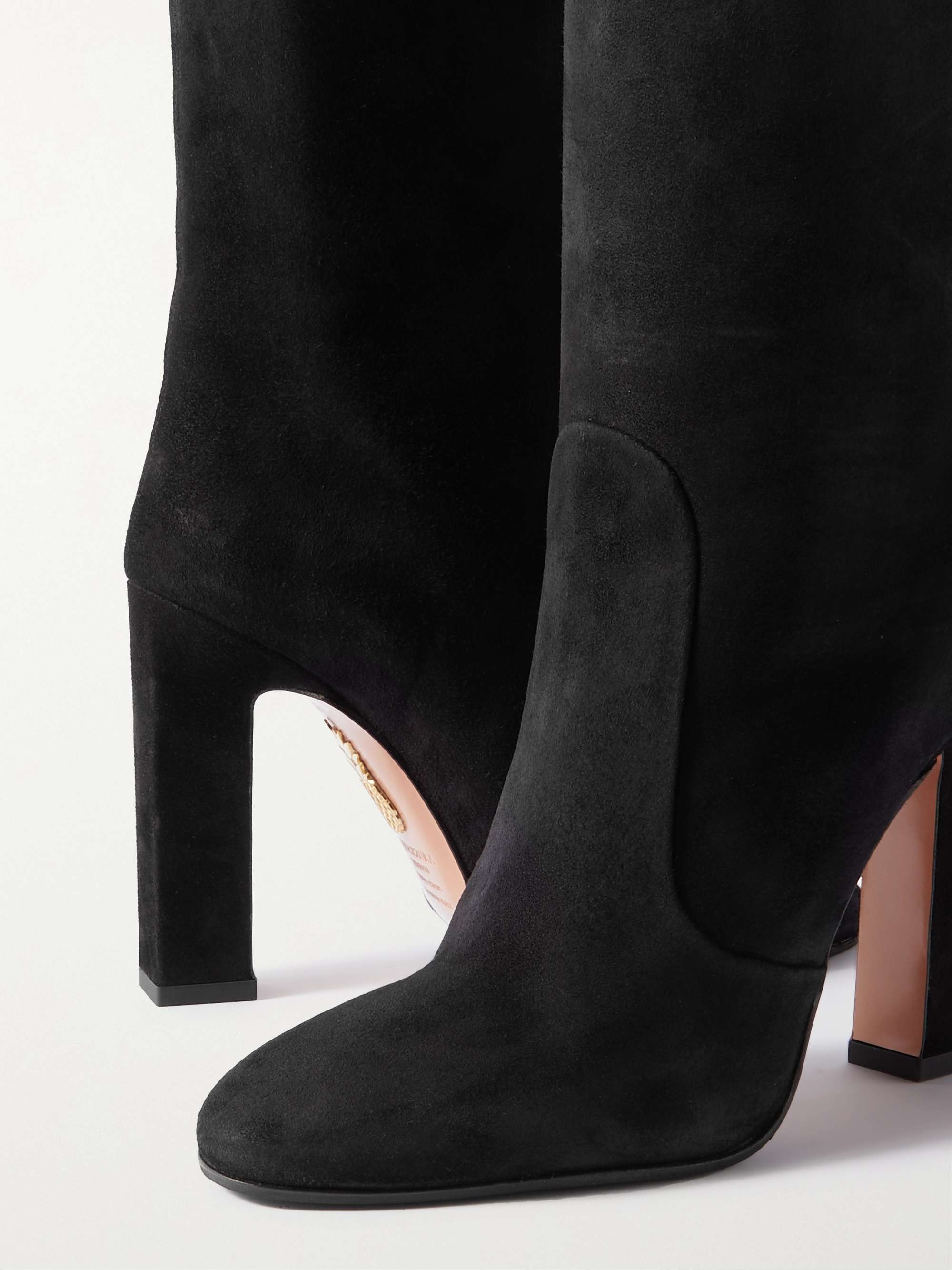AQUAZZURA Joplin 105 suede over-the-knee boots