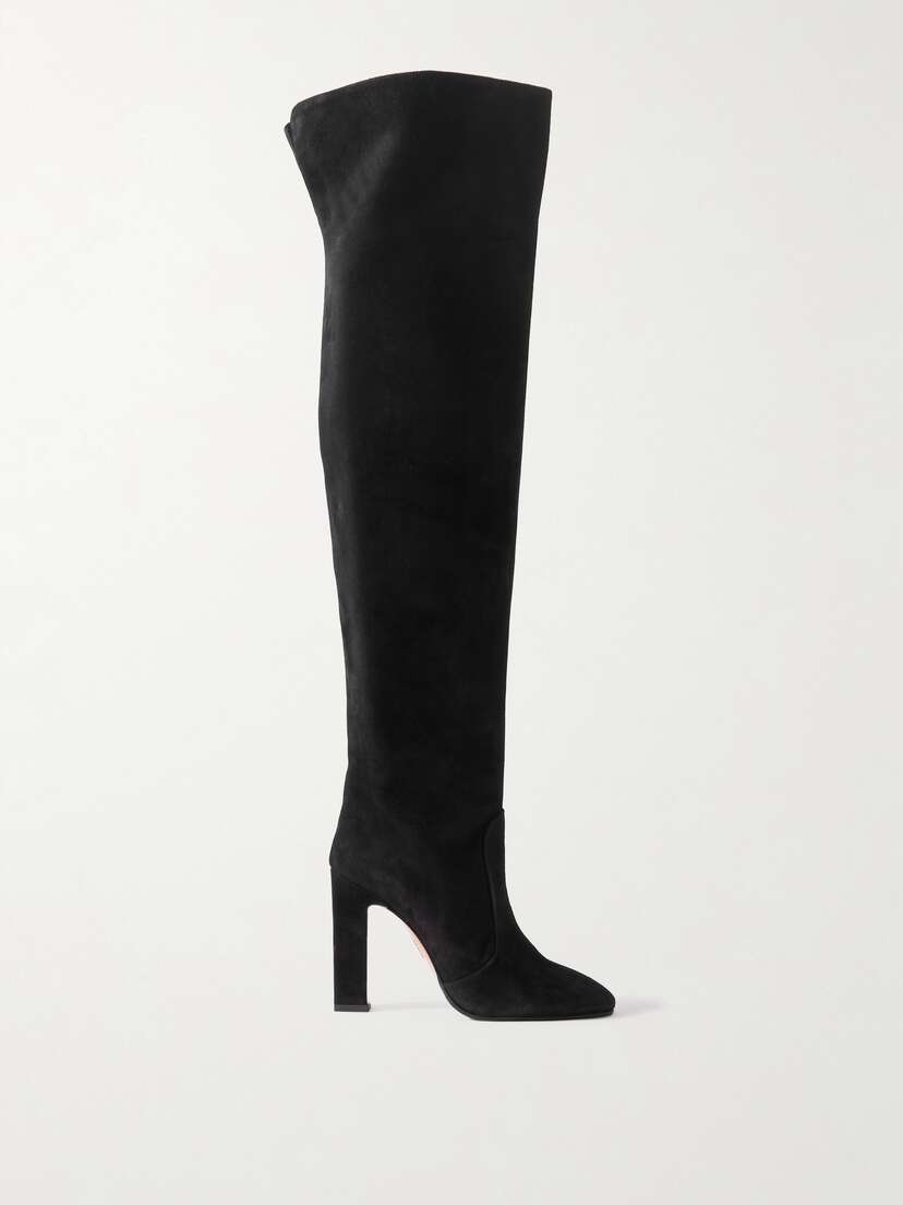 Aquazzura Joplin 105 Suede Over-the-knee Boots