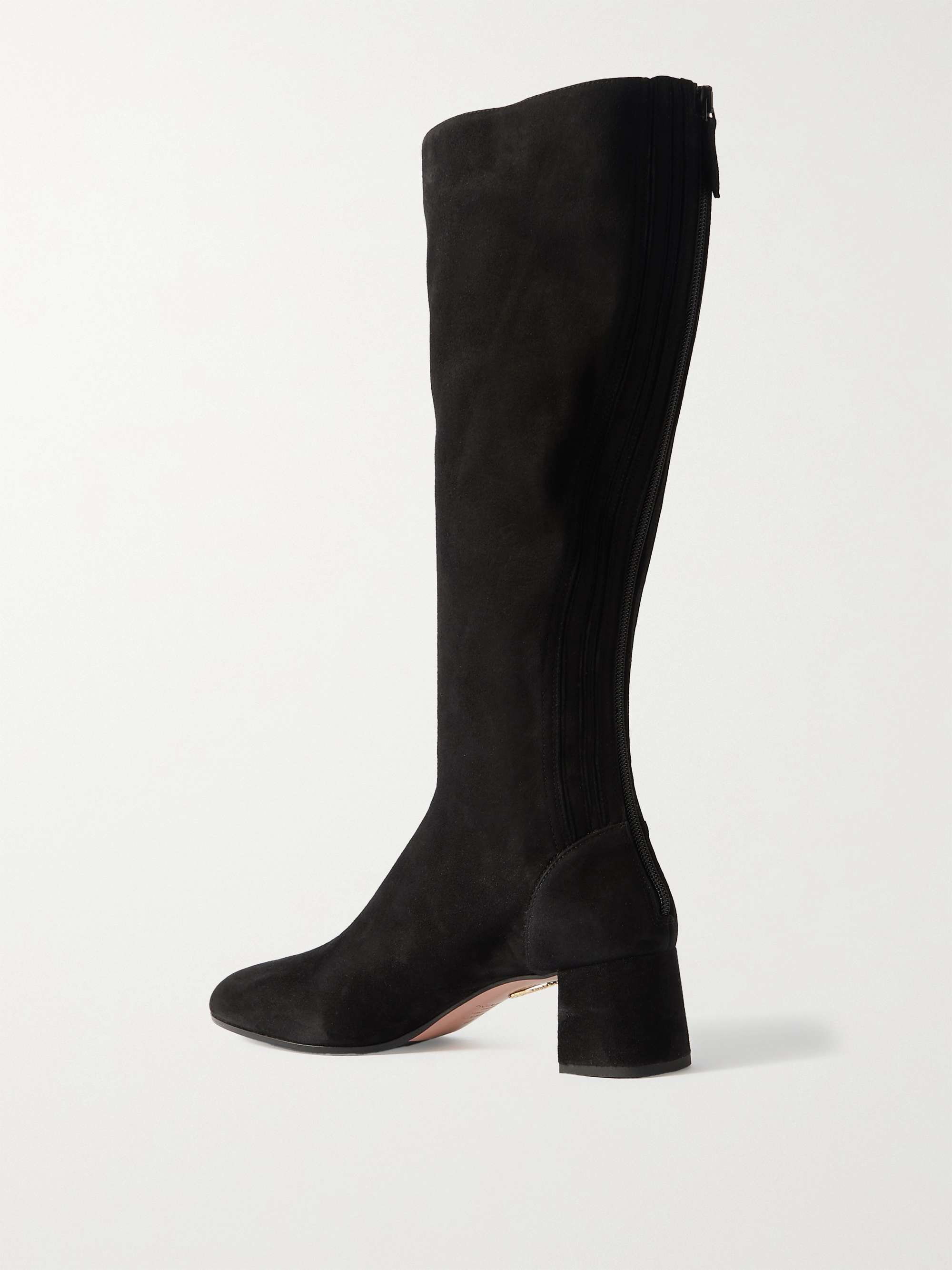 AQUAZZURA Saint Honore suede knee boots