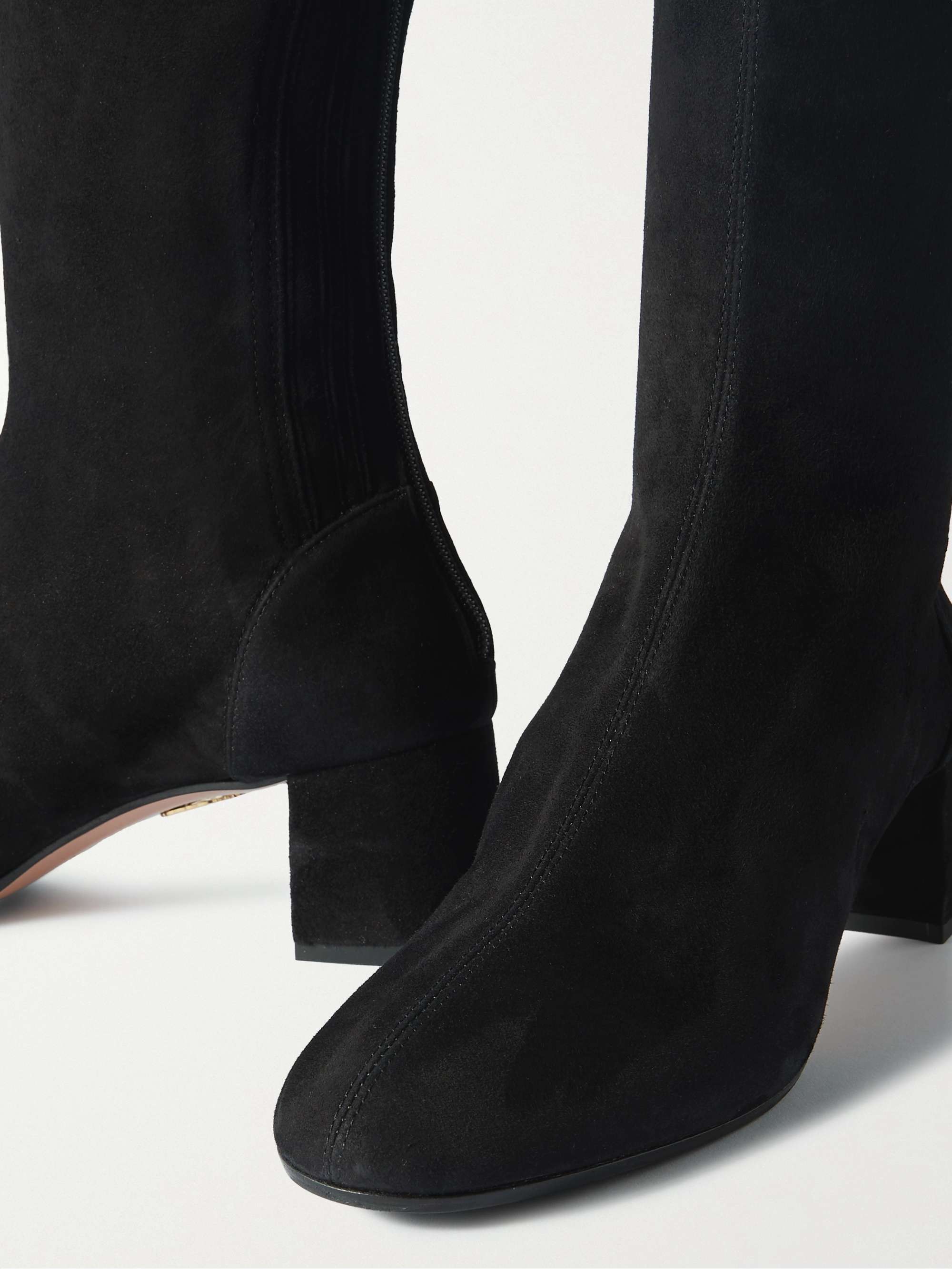 AQUAZZURA Saint Honore suede knee boots