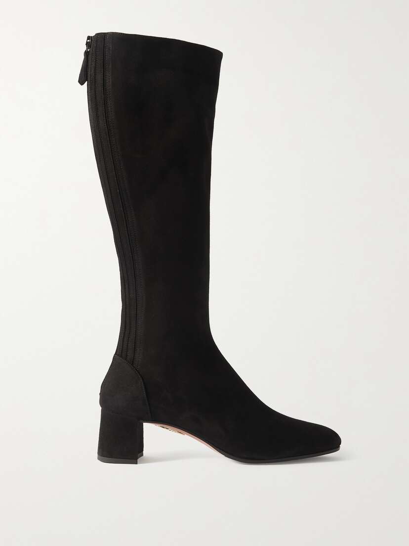 Aquazzura Saint Honore Suede Knee Boots