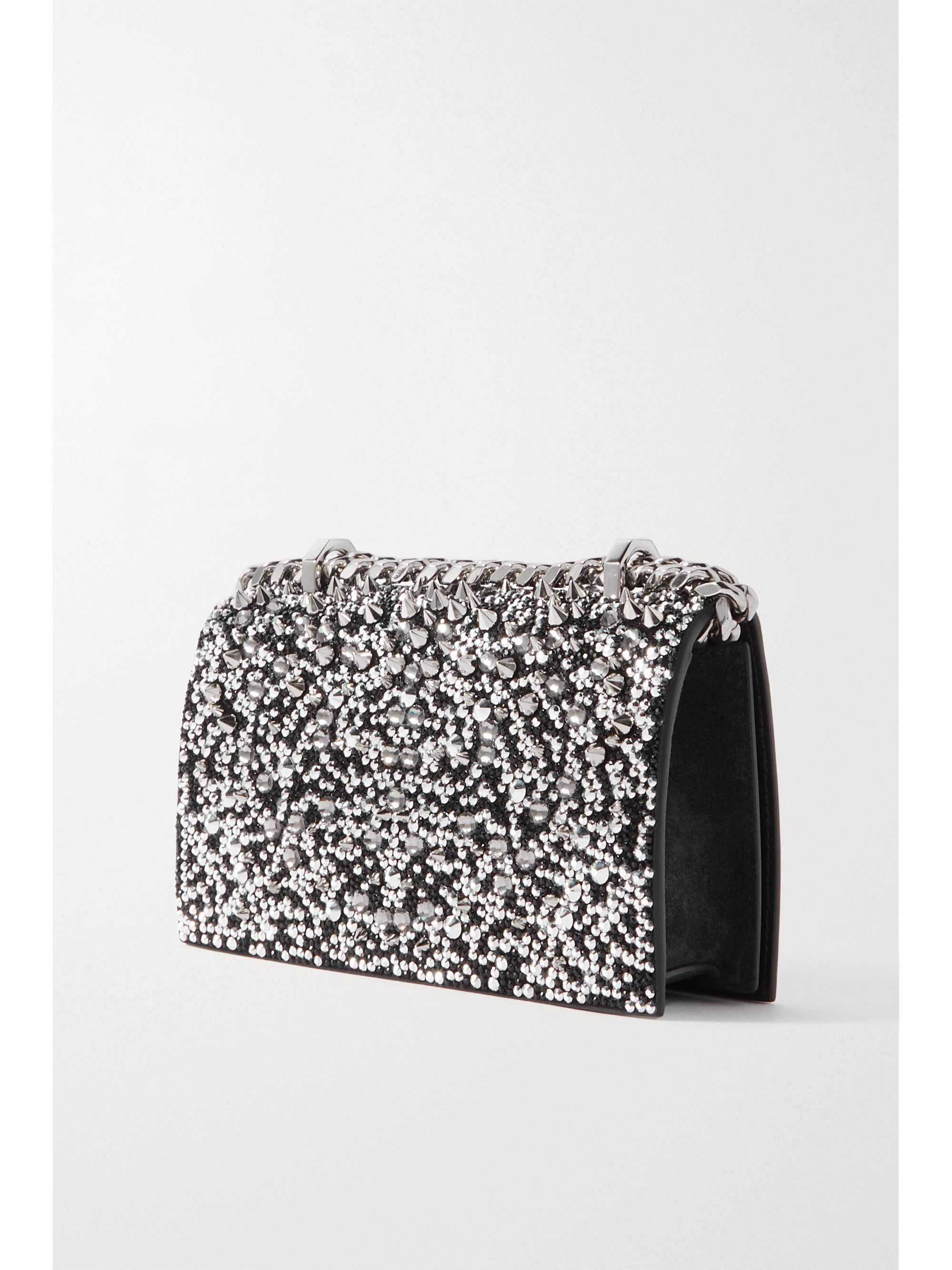 MCQUEEN Jewelled Satchel mini embellished leather shoulder bag