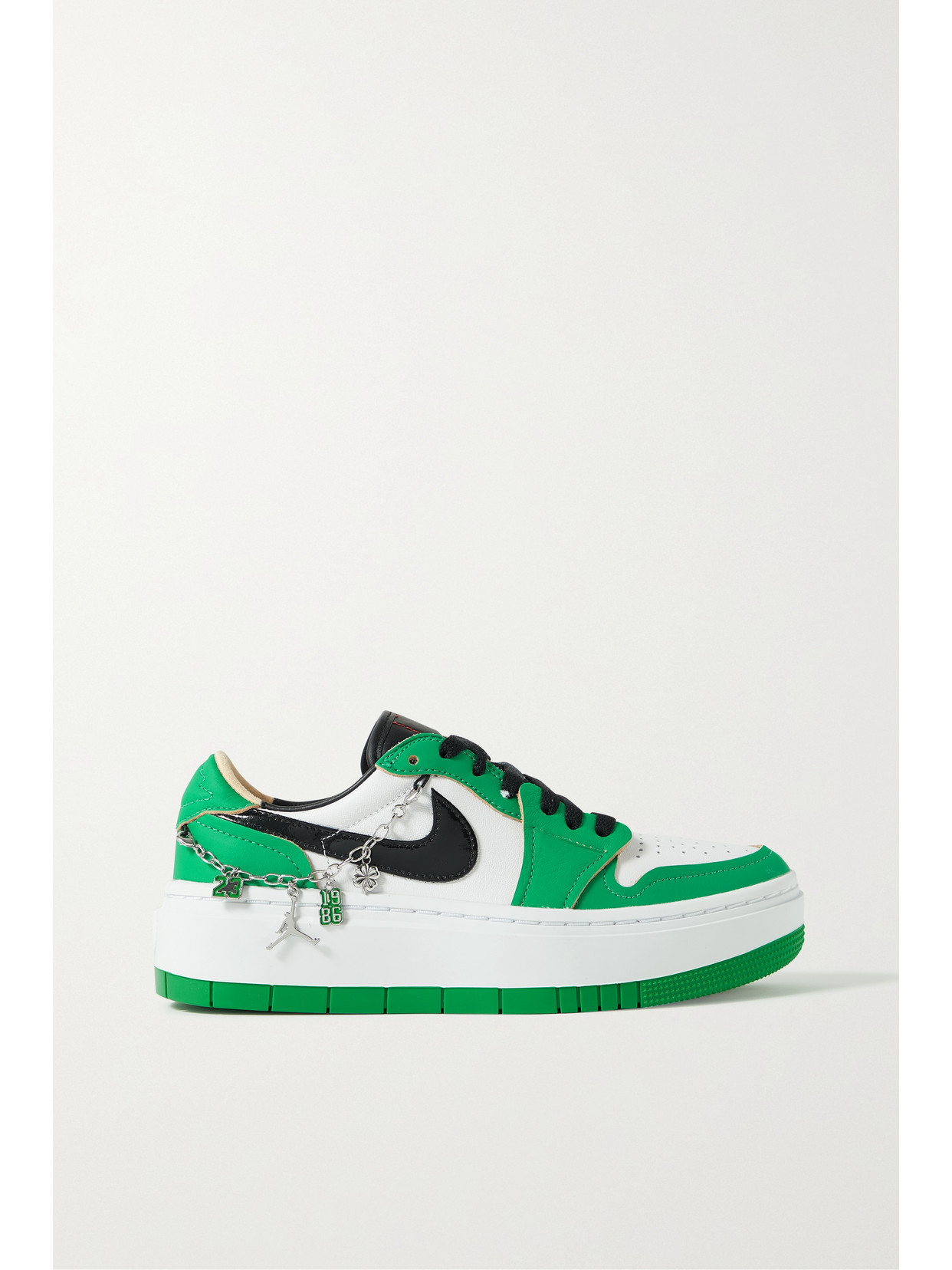 Nike - Air Jordan 1 Elevate Low Embellished Leather Sneakers - Green