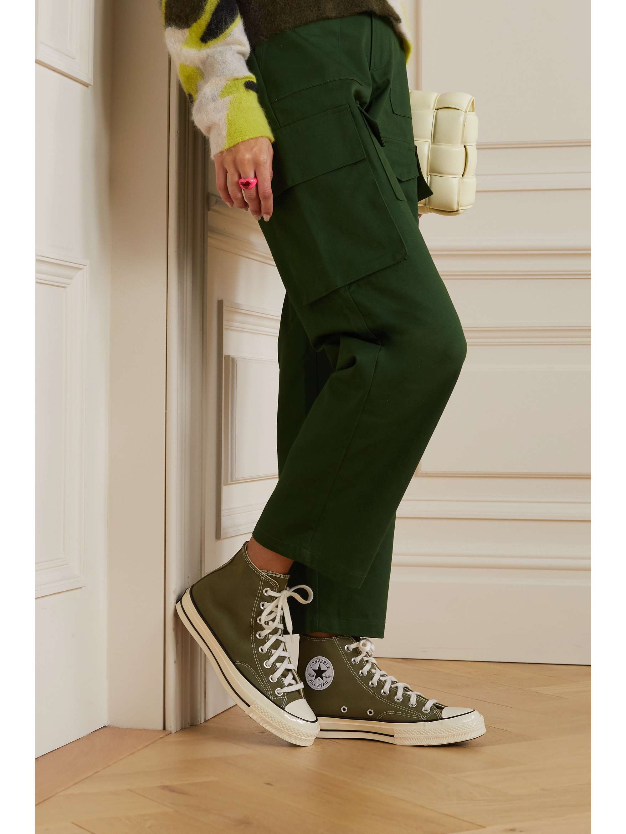 CONVERSE canvas high-top sneakers | NET-A-PORTER