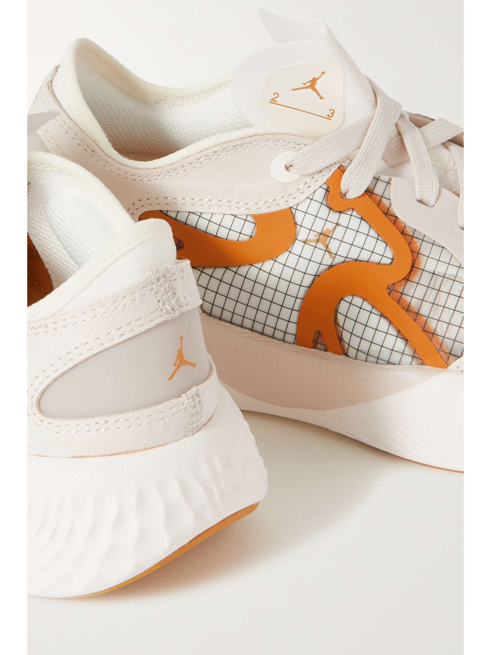 NIKE Jordan Delta 3 Low suede-trimmed ripstop sneakers | NET-A-PORTER