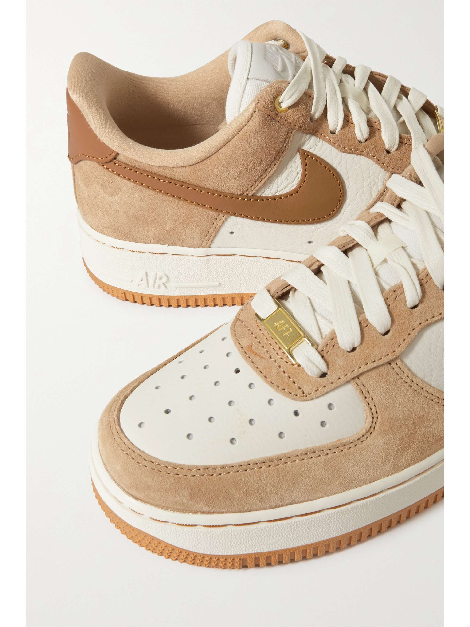 NIKE Air Force 1 LXX leather and suede sneakers