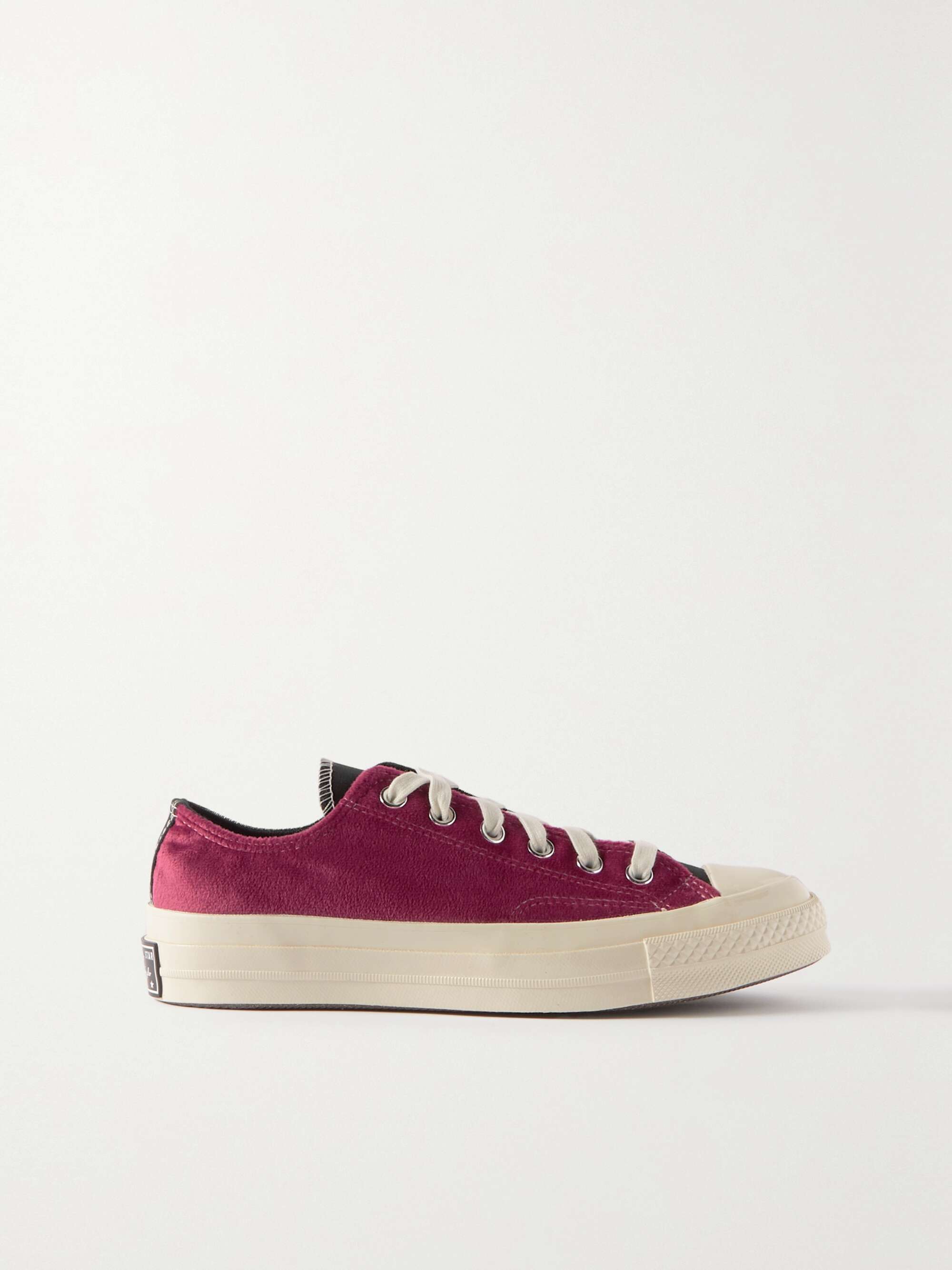 CONVERSE + Beyond Retro Chuck 70 two-tone velvet sneakers | NET-A-PORTER CONVERSE + Beyond Retro Chuck 70 two-tone velvet sneakers | NET-A-PORTER