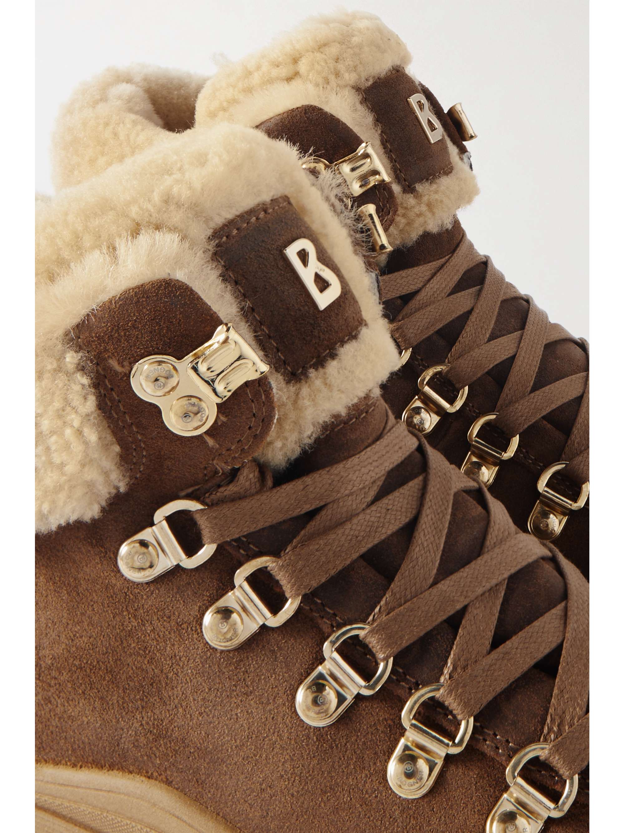BOGNER Arosa shearling-lined suede ankle boots