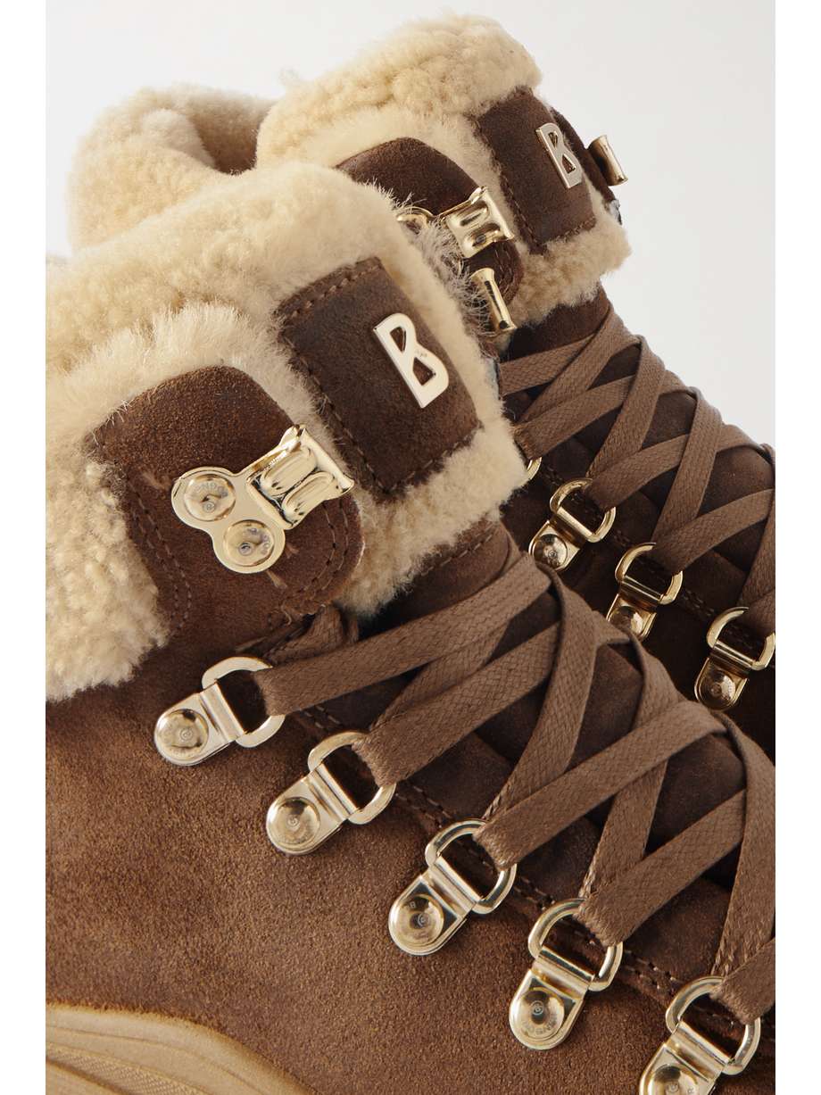 arosa shearling suede leather