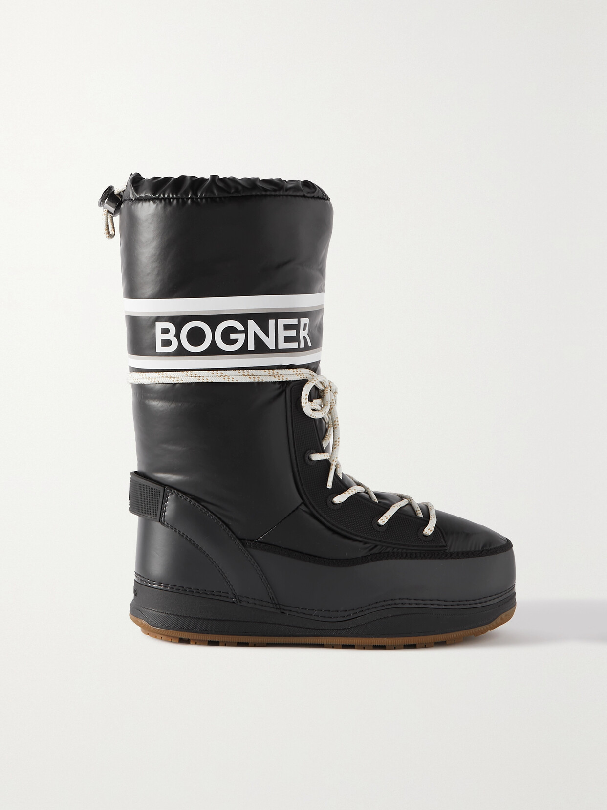 Bogner - Les Arcs Logo-print Shell And Faux Leather Snow Boots - Black