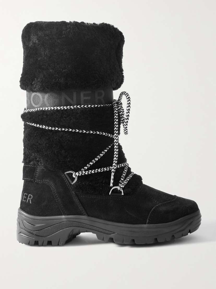 Bogner Alta Badia 2 B Shearling And Suede Snow Boots