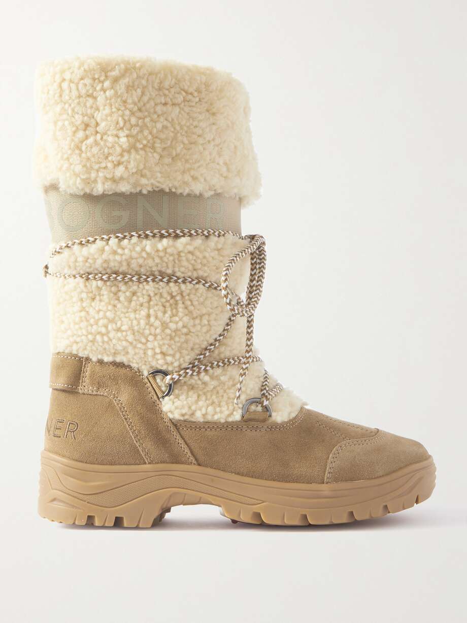 net-a-porter.com | Alta Badia 2 B Shearling And Suede Snow Boots