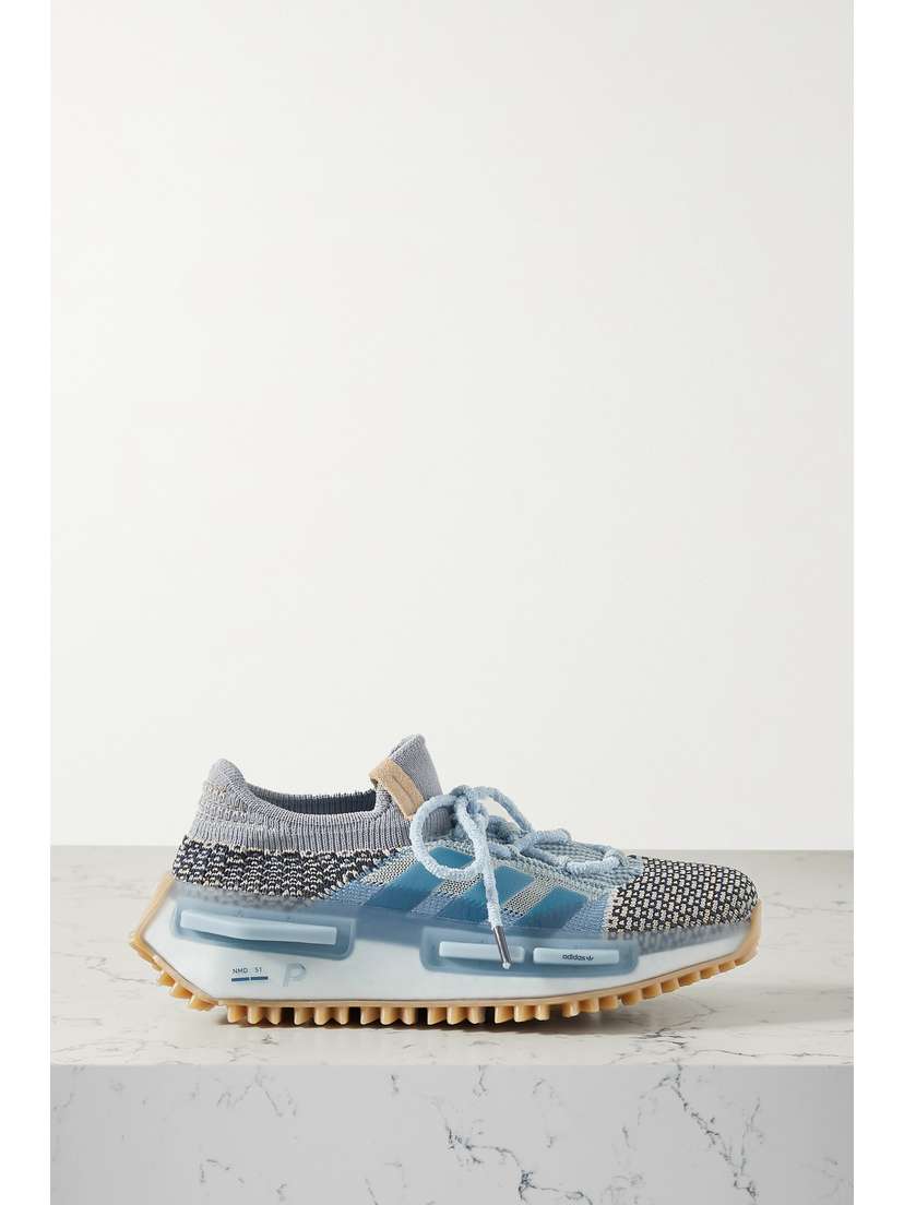adidas Originals + Phillip Leyesa Nmd S1 Rubber-trimmed Primeknit Sneakers - UK 9
