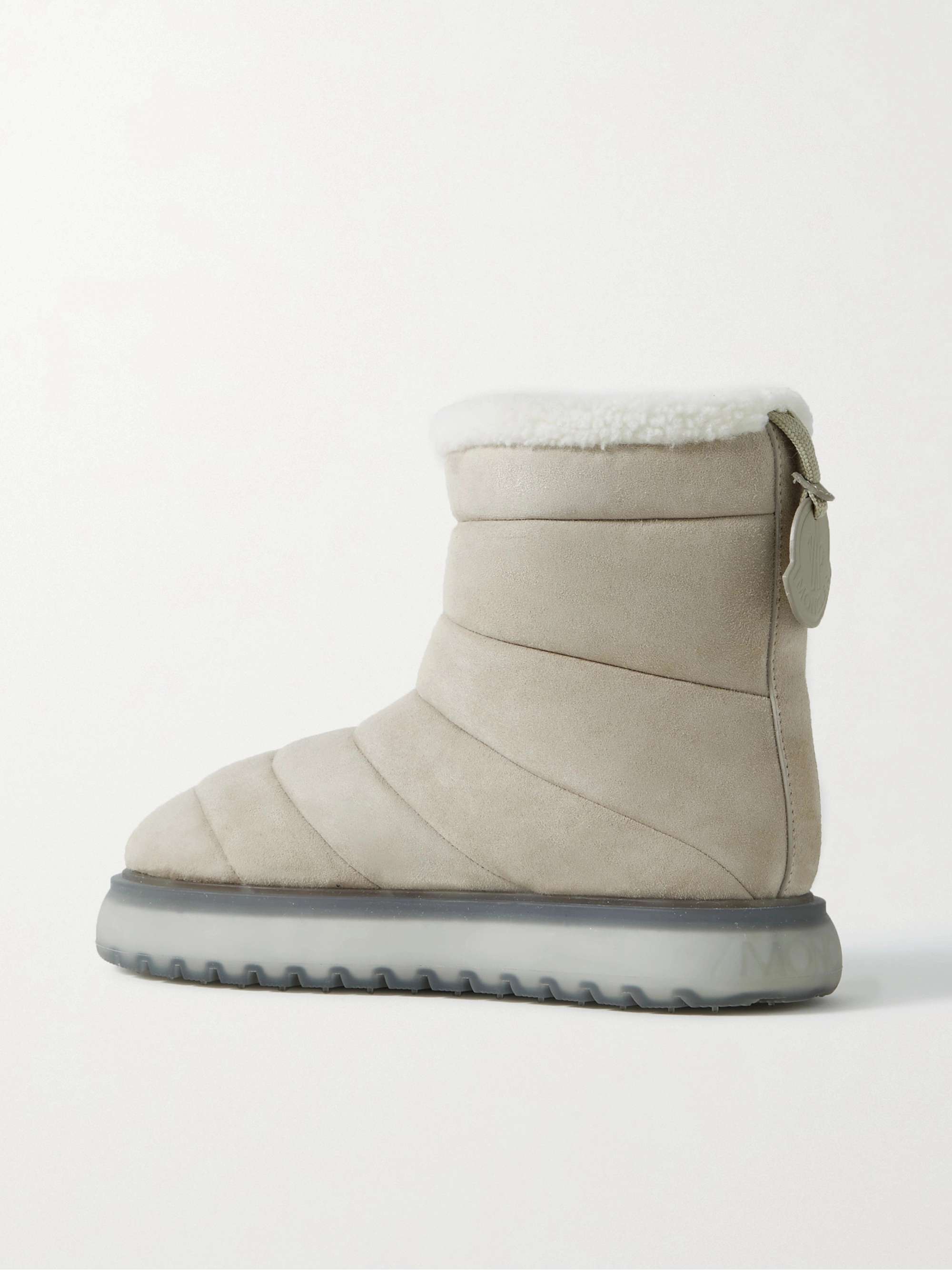 MONCLER Hermosa shearling-lined suede ankle boots