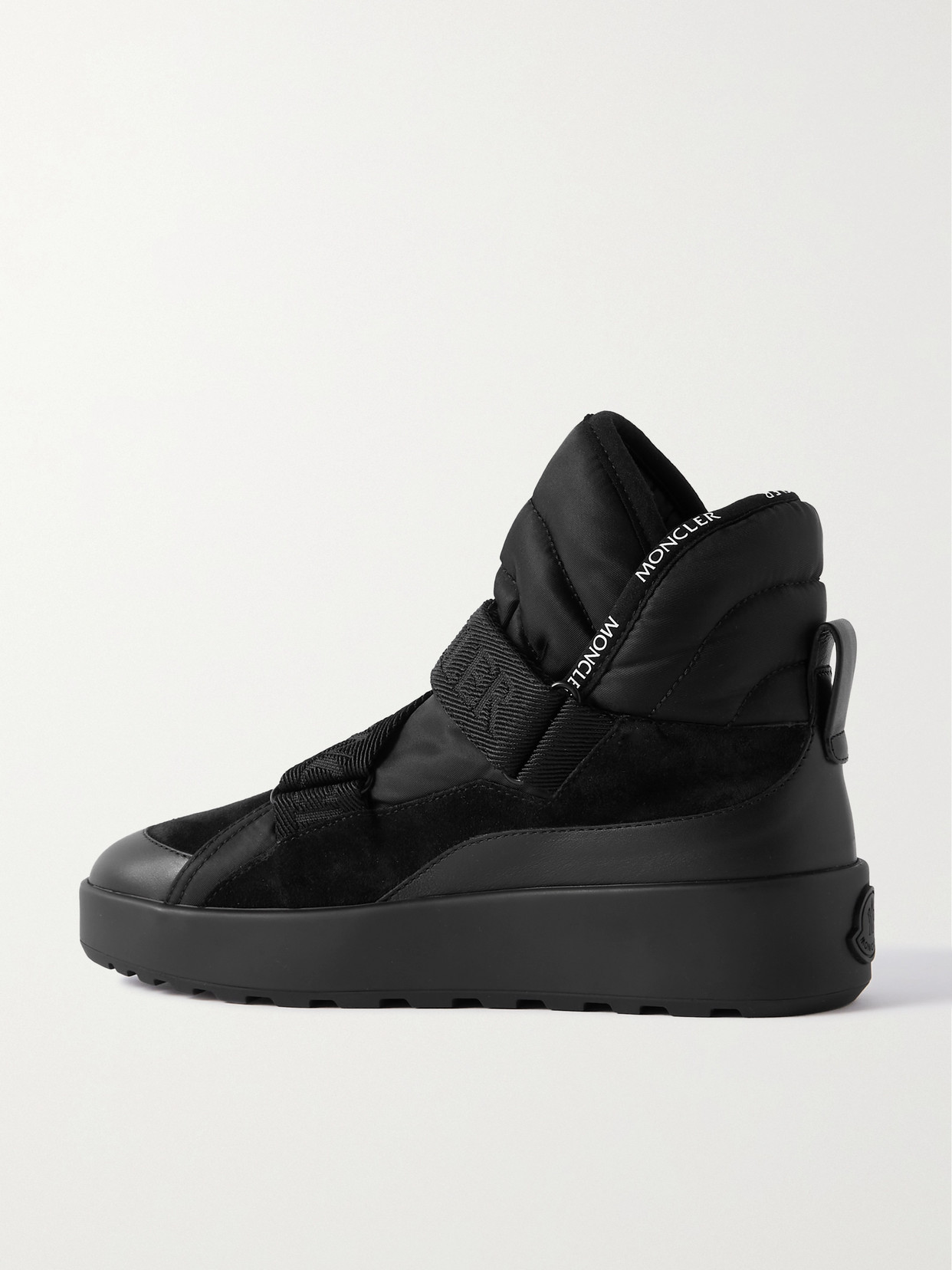 Cross Promyx Suede-Trimmed Quilted Shell And Leather High-Top Sneakers