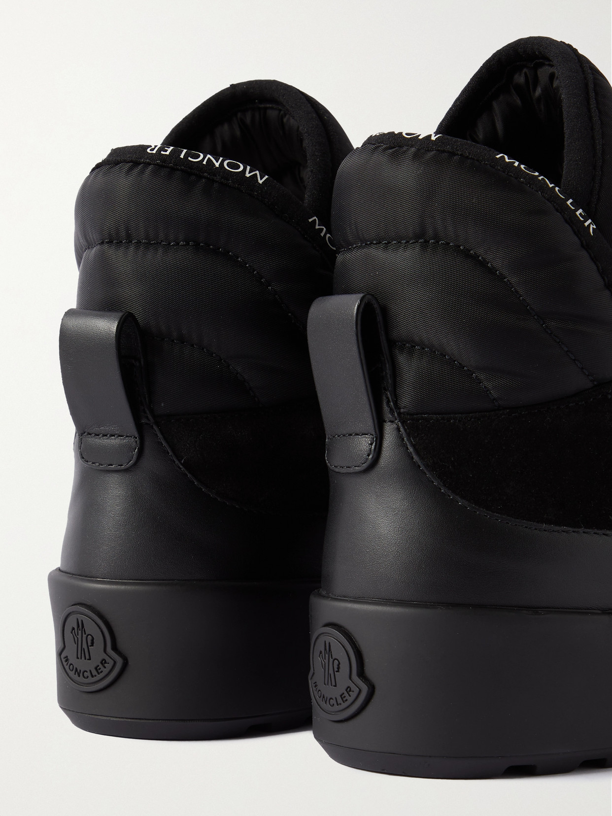 Cross Promyx Suede-Trimmed Quilted Shell And Leather High-Top Sneakers