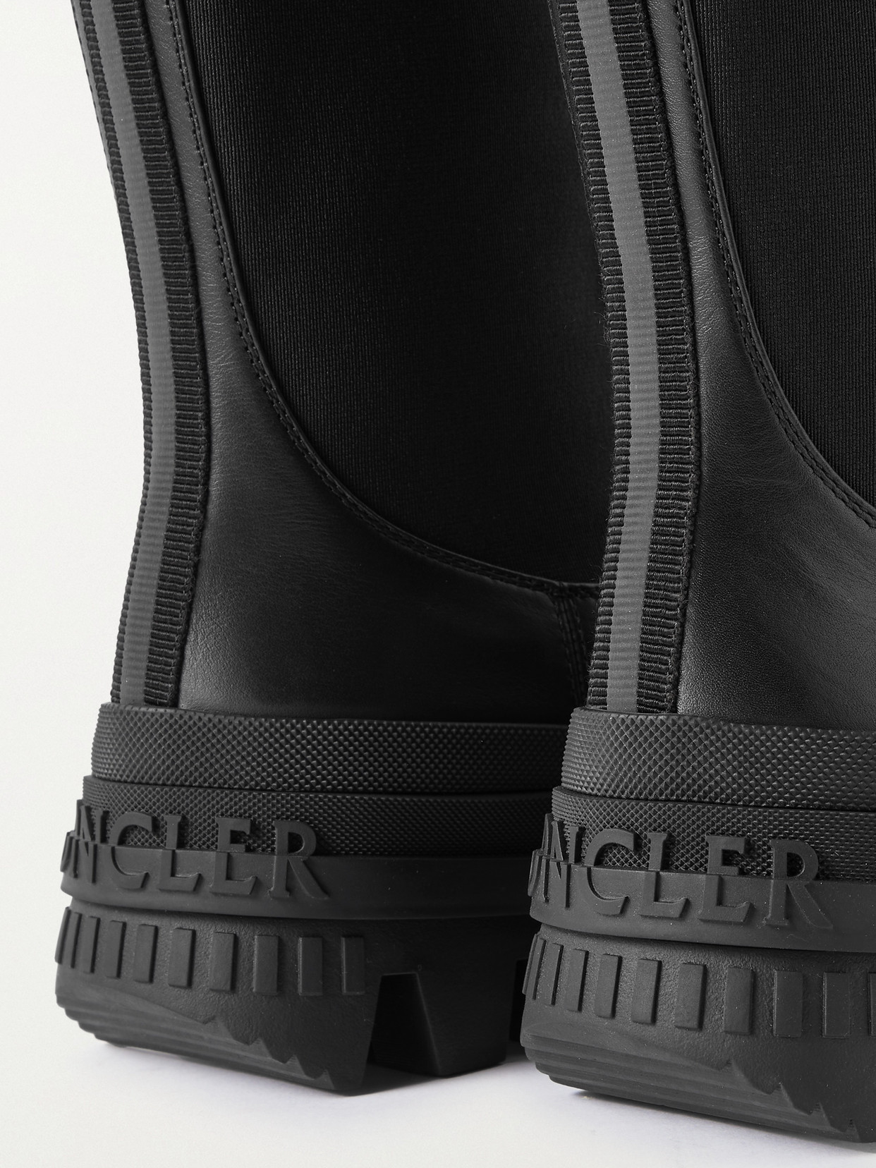 Moncler Neue Chelsea High Ankle Boots In Black