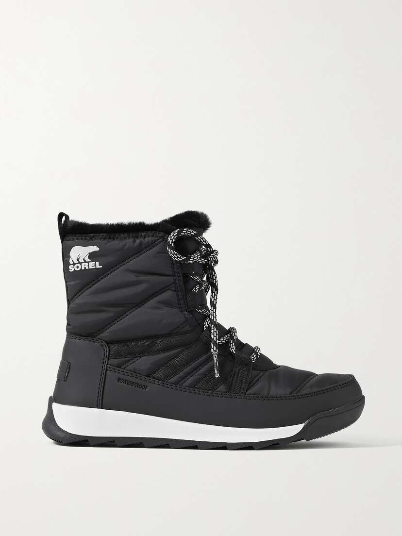 Sorel Whitney Ii Faux Fur-trimmed Shell Ankle Boots