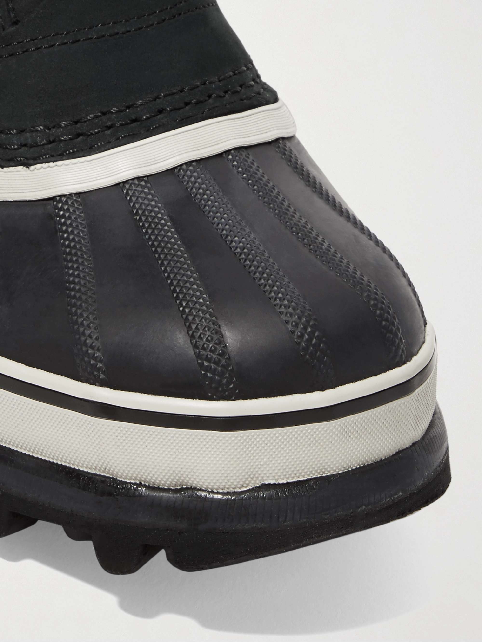 SOREL Caribou waterproof nubuck and rubber boots | NET-A-PORTER SOREL Caribou waterproof nubuck and rubber boots | NET-A-PORTER