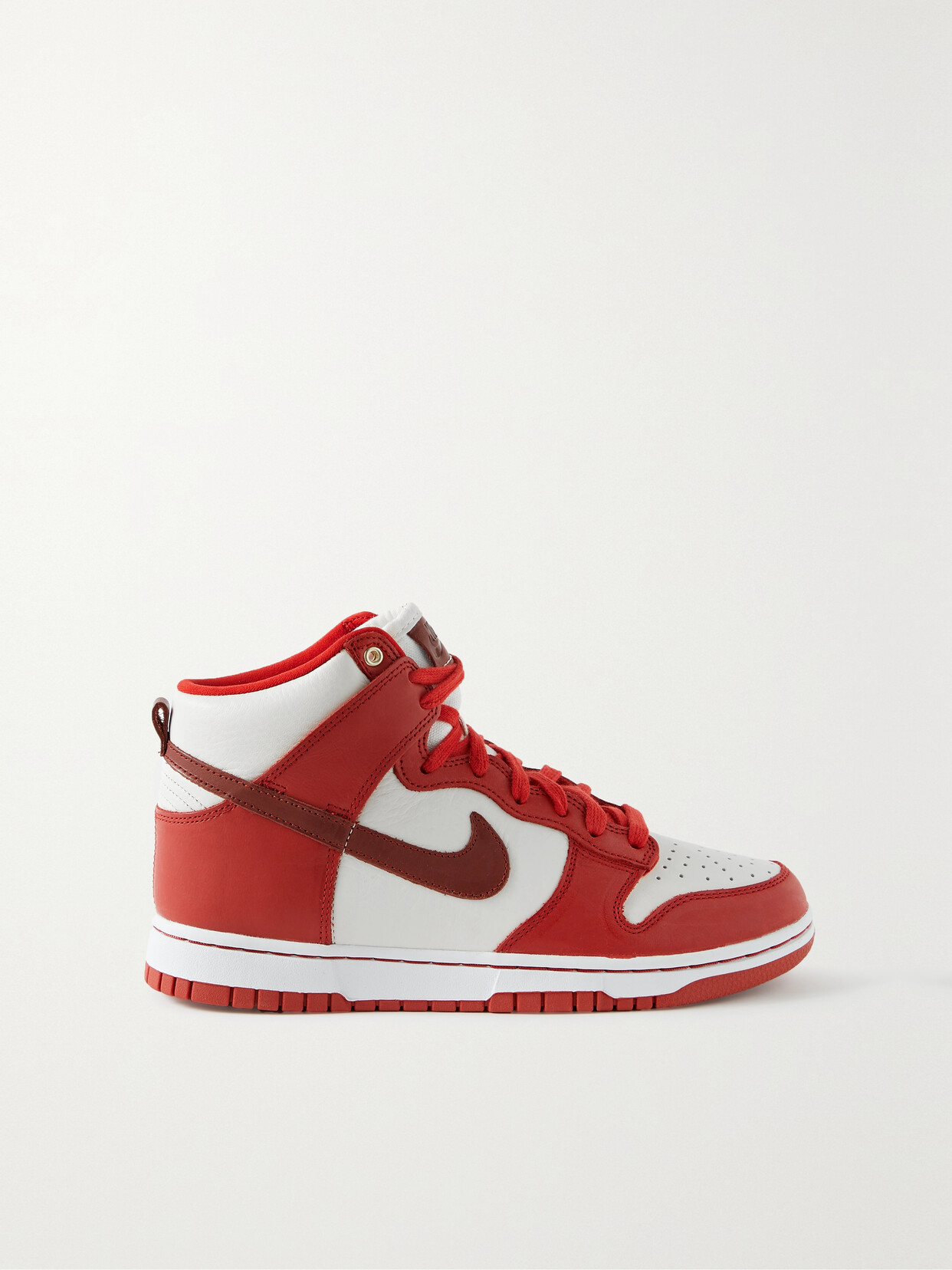 Nike Dunk High Lxx Leather High-top Sneakers - Red