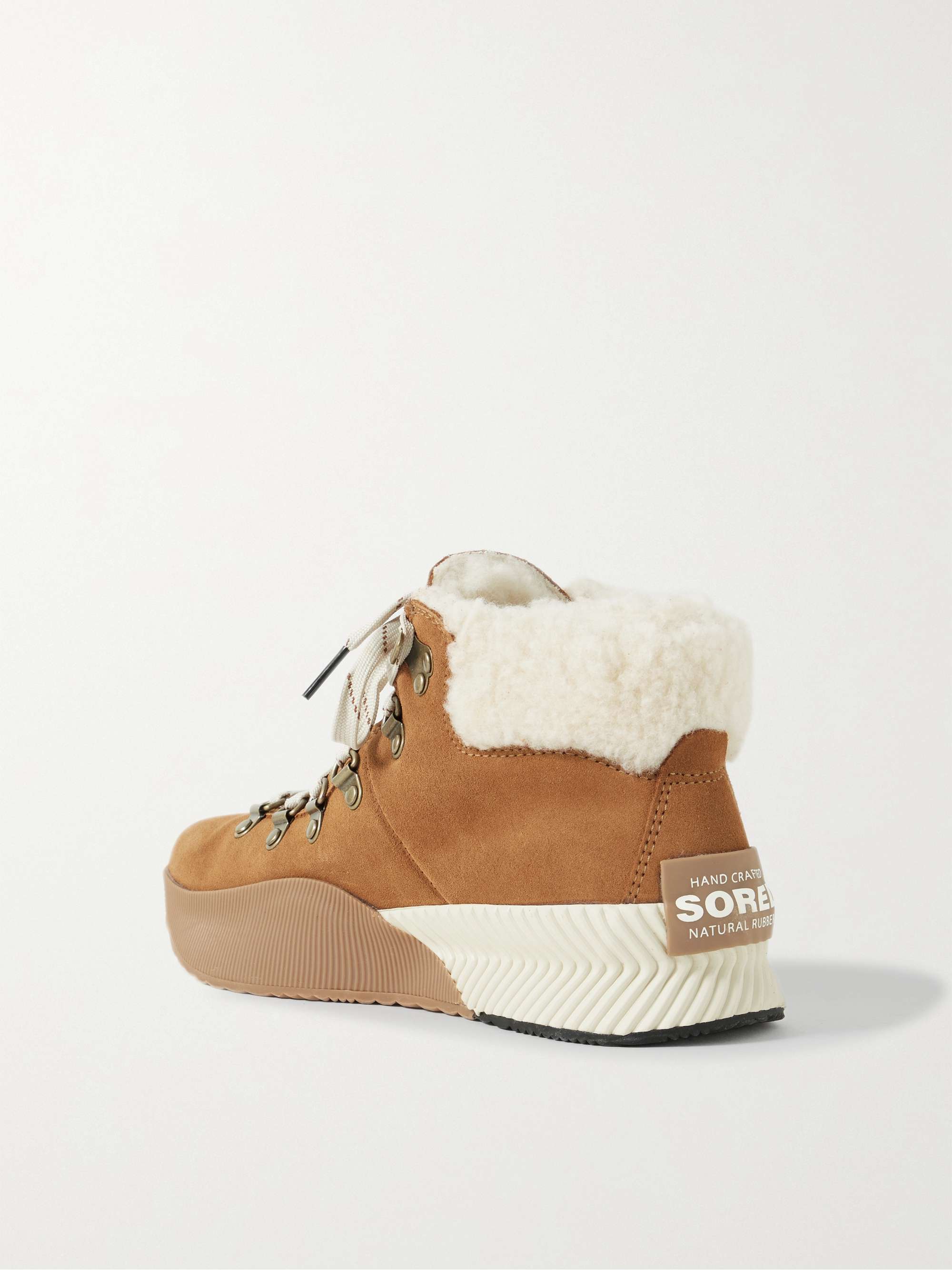 SOREL Out 'N About III Conquest faux shearling-lined suede ankle boots