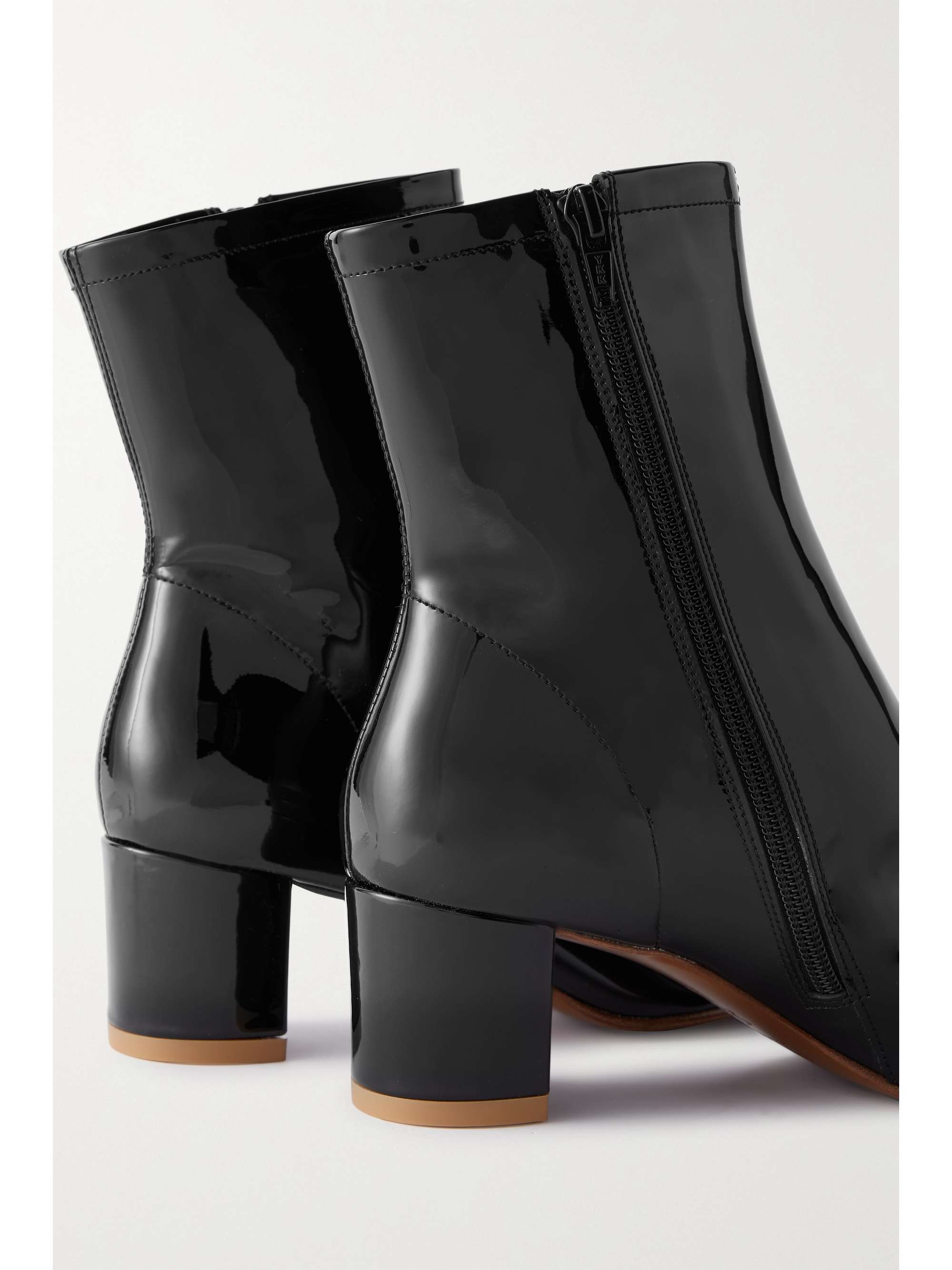 BY FAR Sofia 60 patent-leather ankle boots