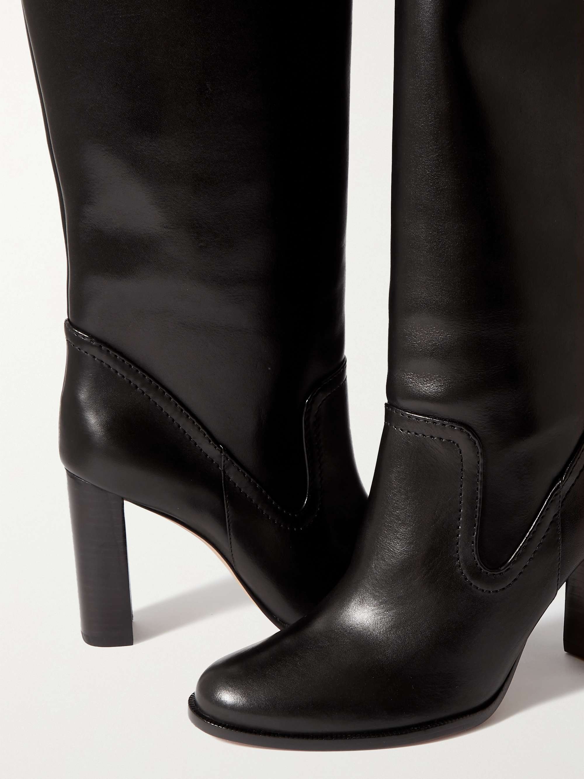 ALEXANDRE BIRMAN Clarita Saddlery leather knee boots | NET-A-PORTER