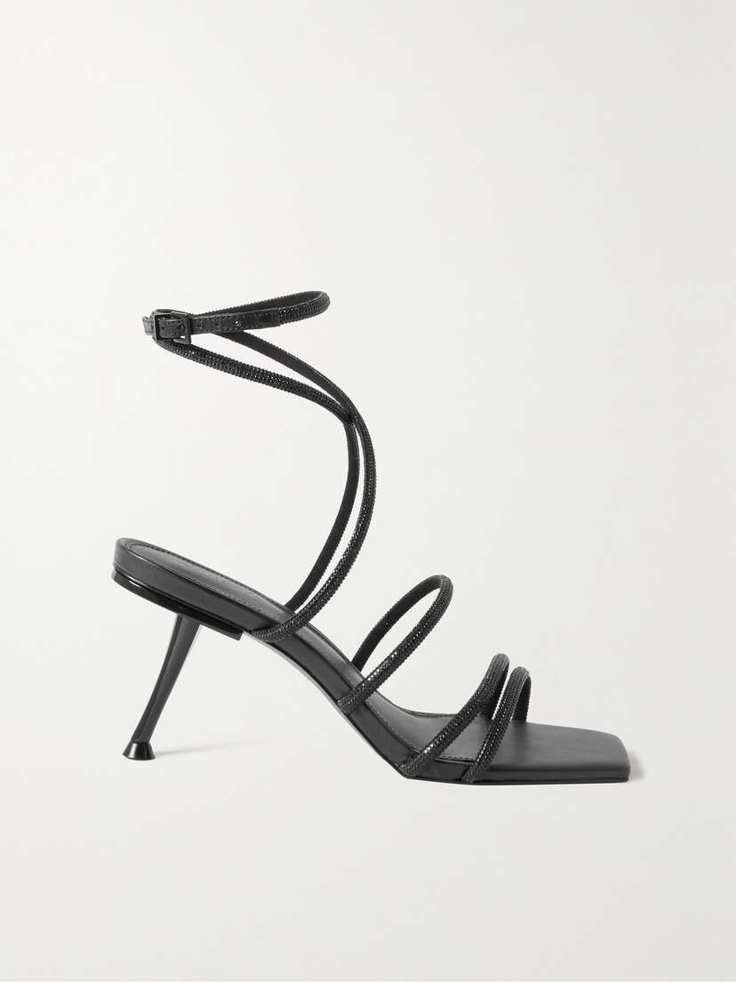 Cult Gaia Isa Crystal-embellished Sandals