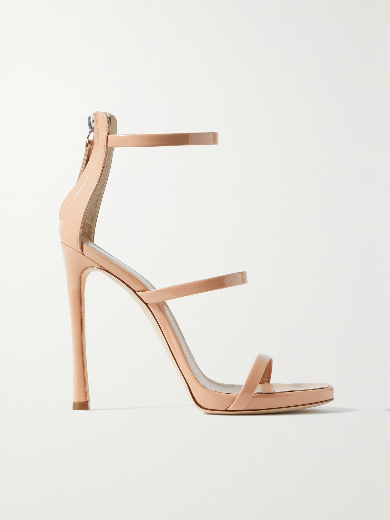 Giuseppe Zanotti Harmony Patent-leather Sandals In Neutrals
