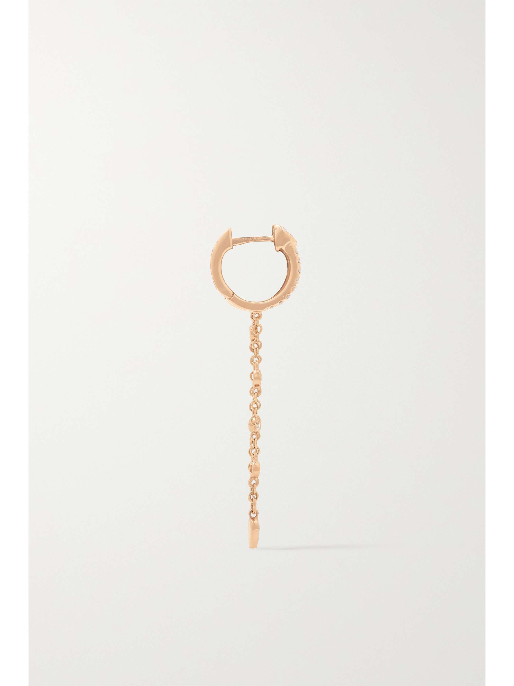 SHAY 18-karat rose gold diamond hoop earrings