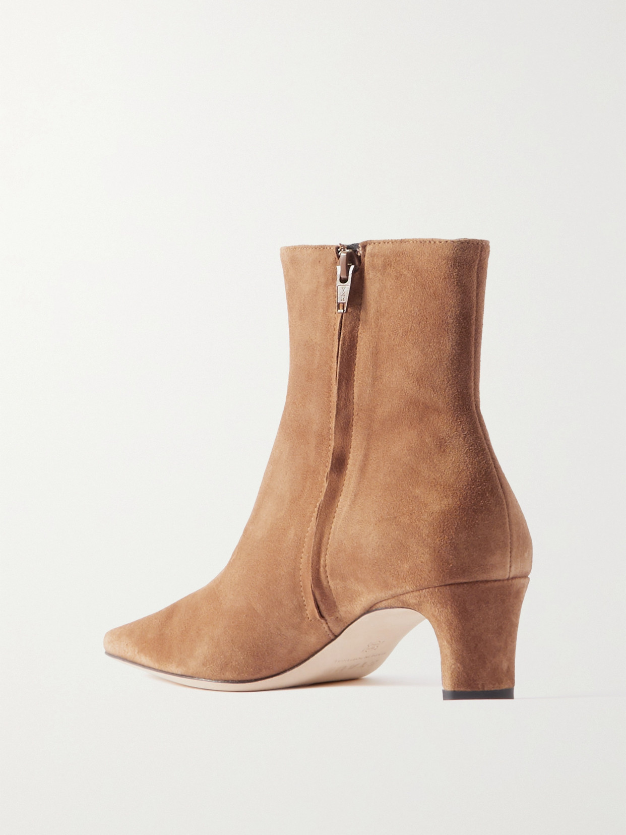 Shop Staud Wally Suede Ankle Boots In Brown