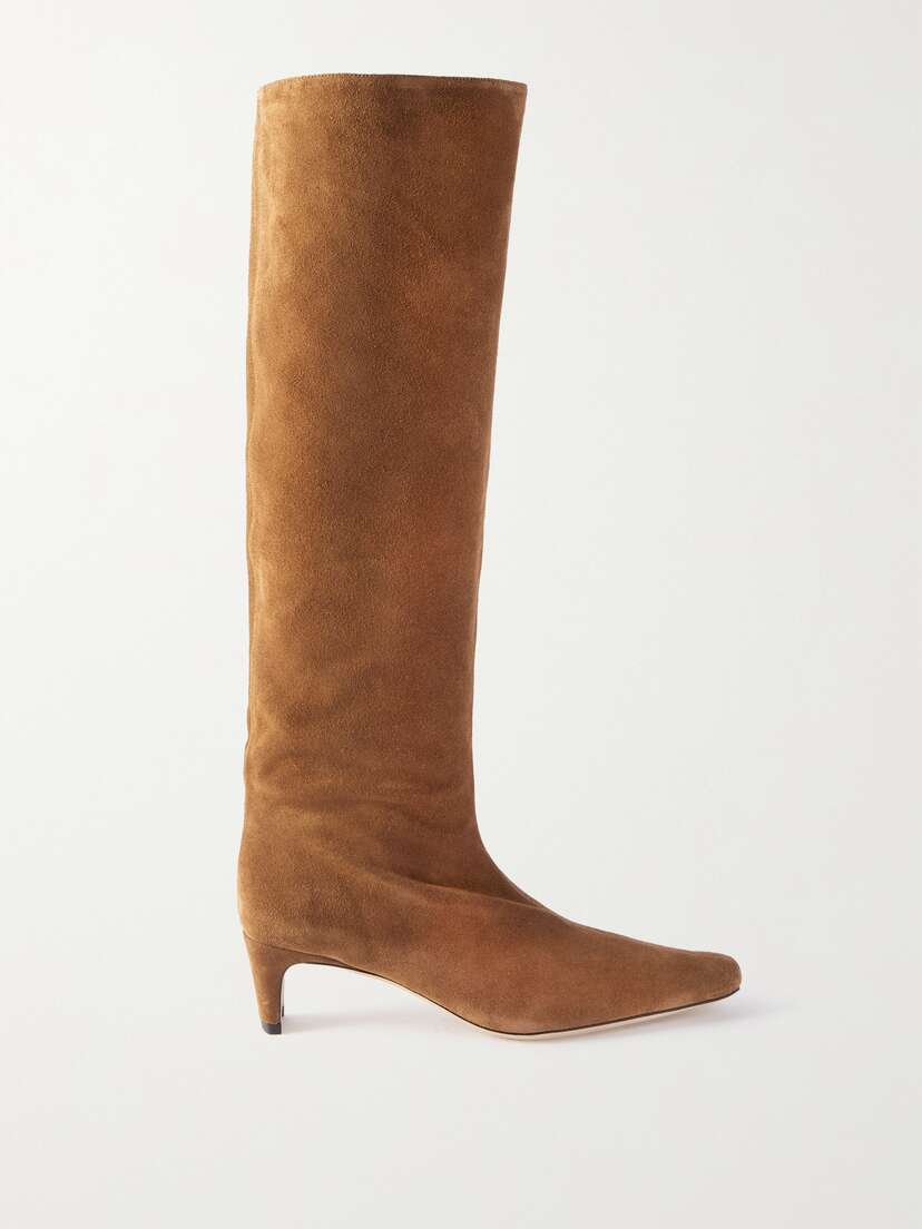 Staud Wally Suede Knee Boots