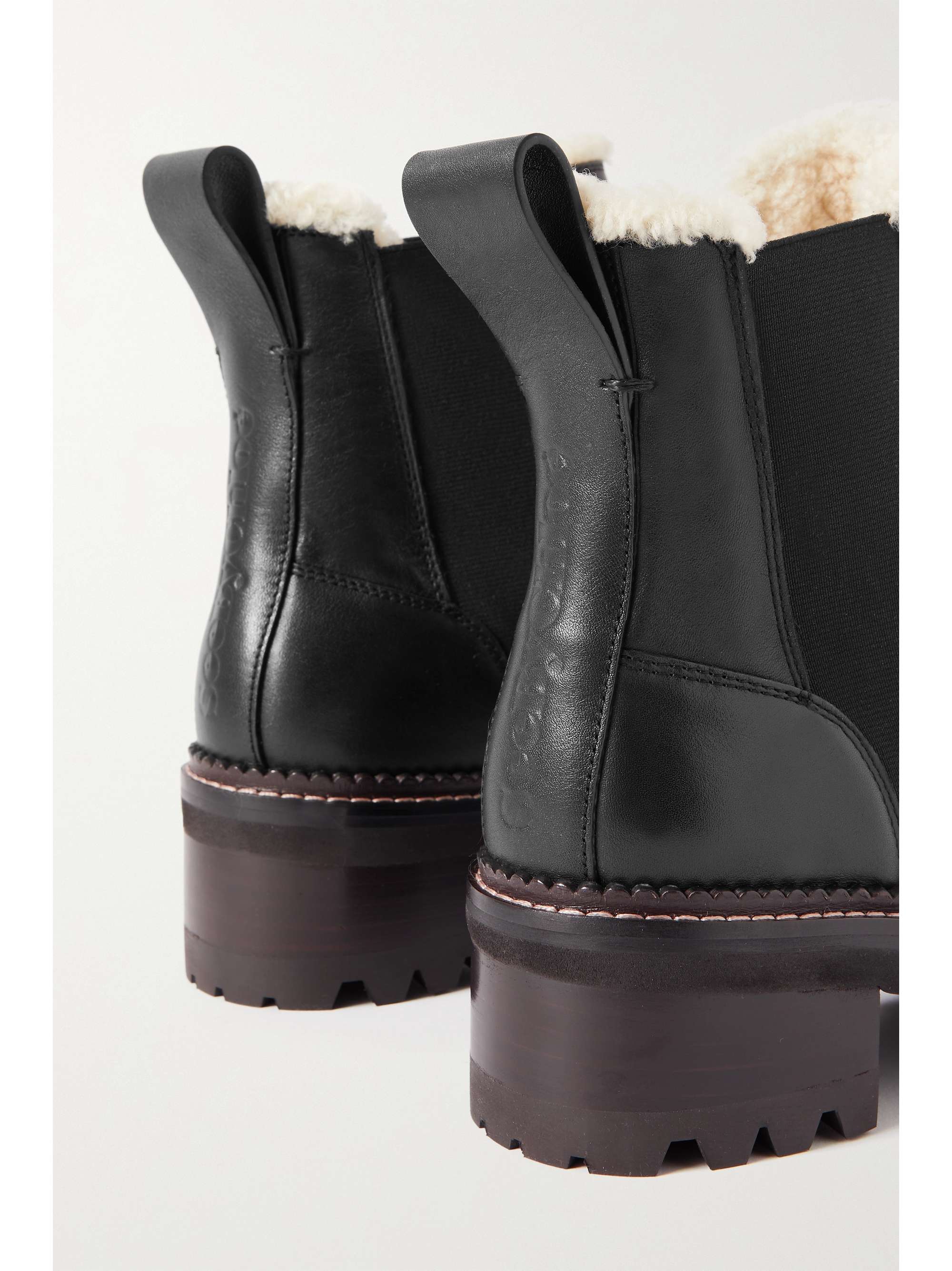 SEE BY CHLOÉ Mallory shearling-lined leather Chelsea boots