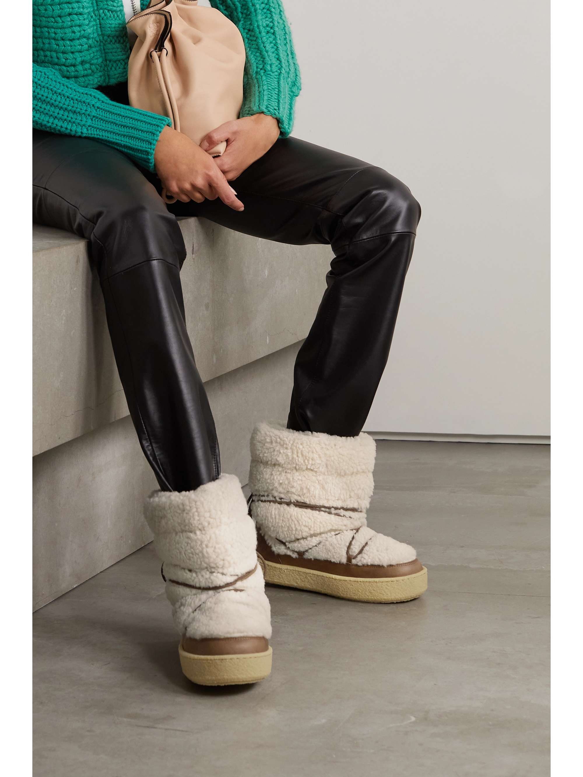 oplichterij vieren Ik heb een contract gemaakt ISABEL MARANT Zimlee shearling and leather ankle boots | NET-A-PORTER