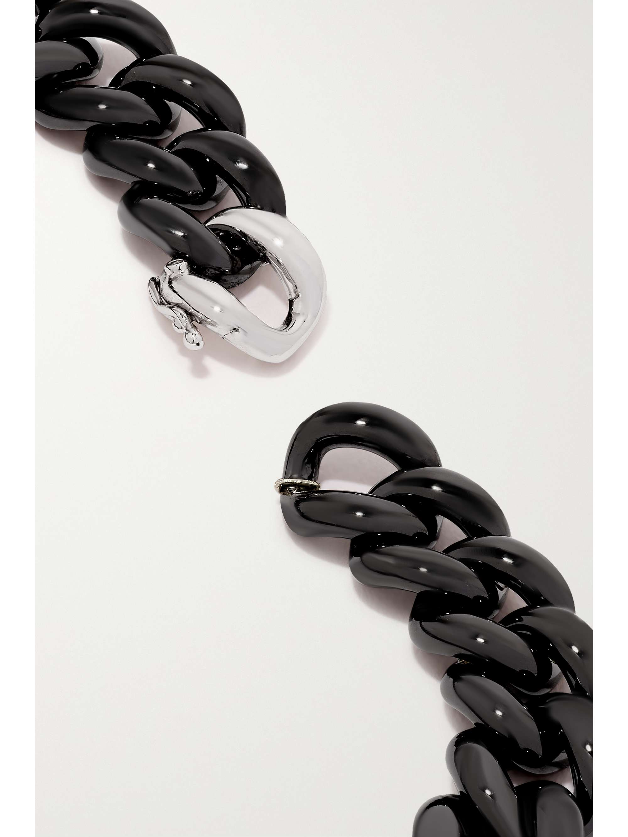 Gold Essential Link ceramic, 18karat white gold and diamond bracelet