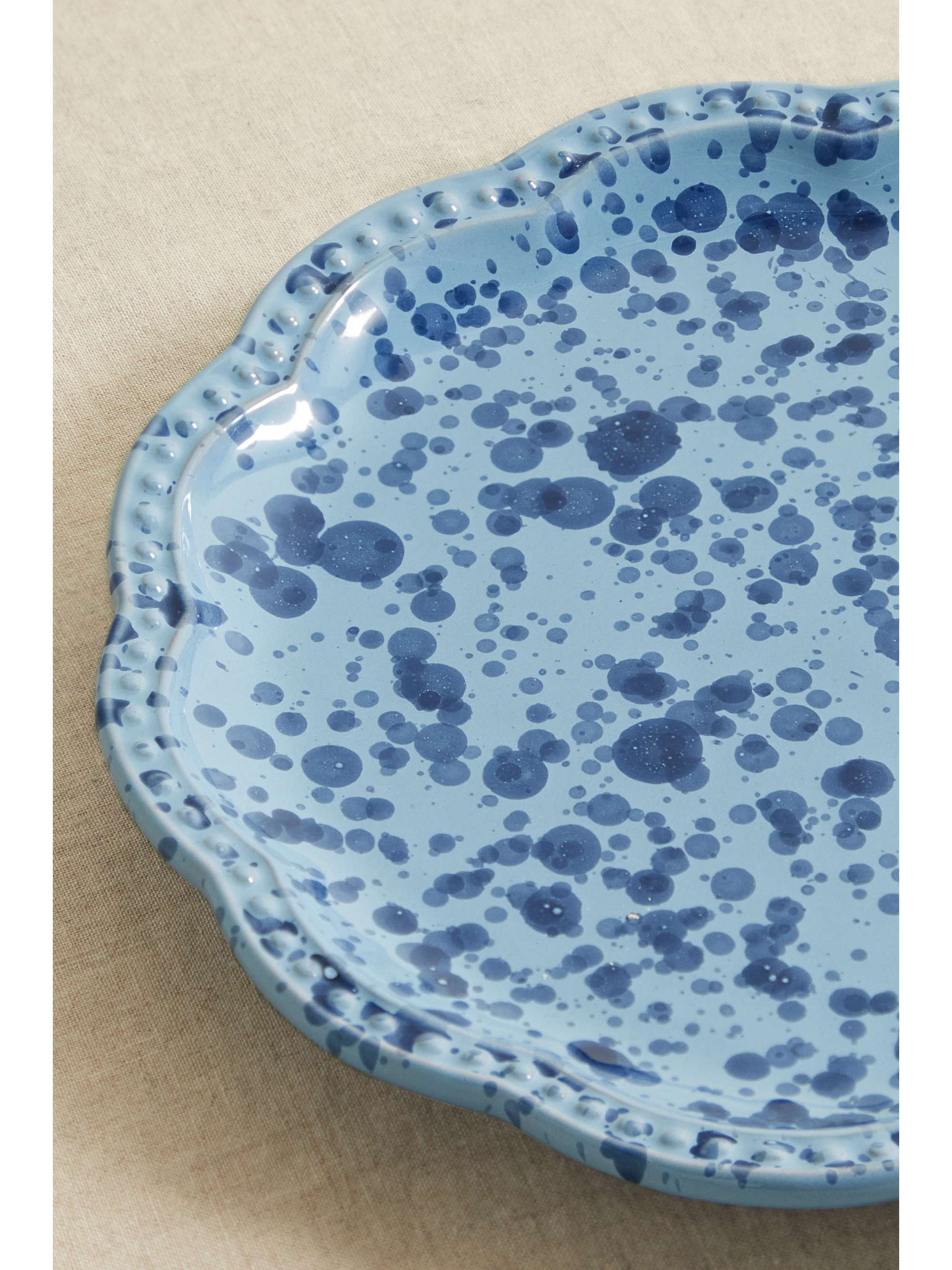 CABANA Speckled ceramic dessert plate