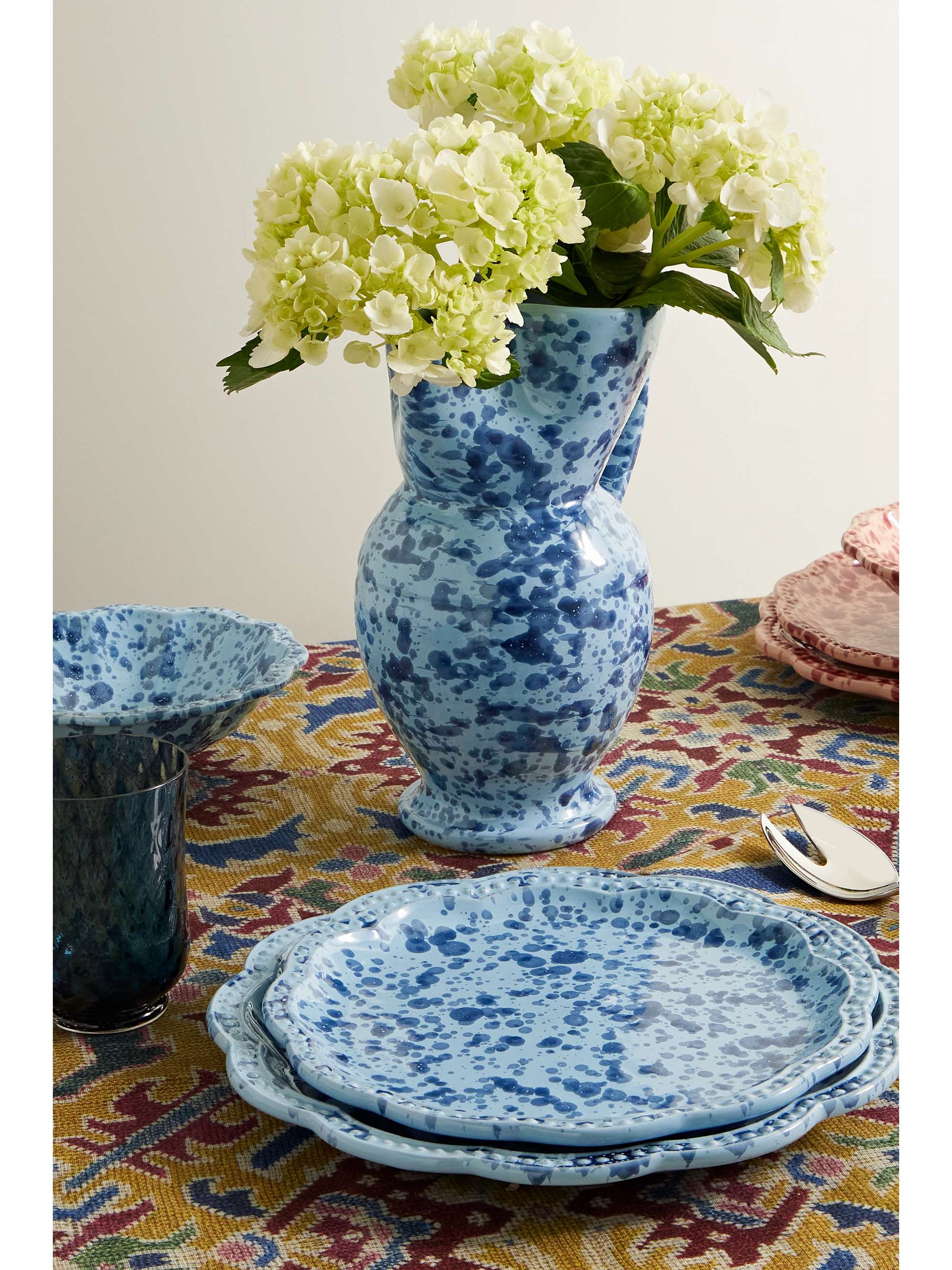 CABANA Speckled ceramic dessert plate