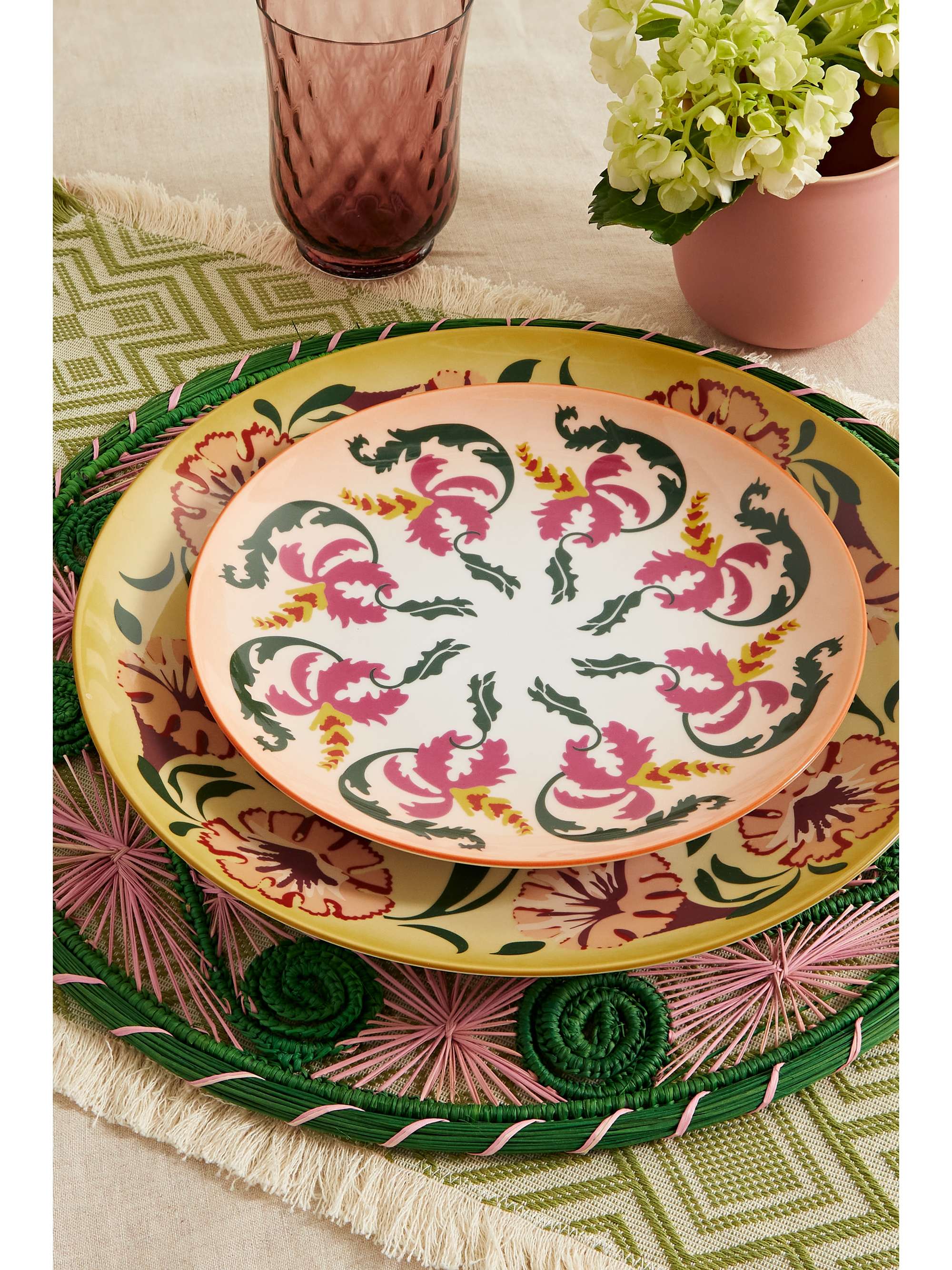 CABANA + GINORI 1735 Olga porcelain dessert plate