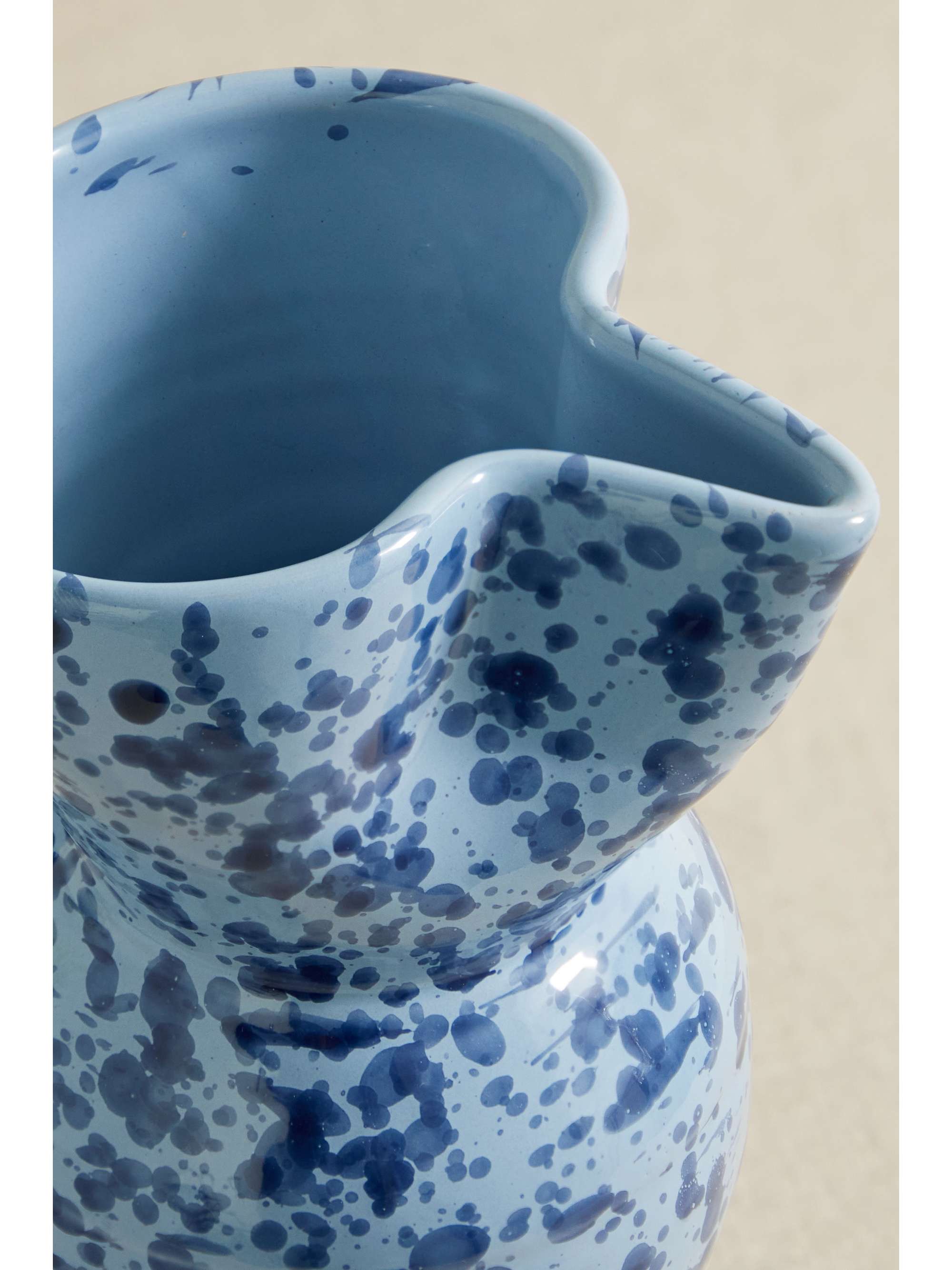 CABANA Speckled ceramic pitcher