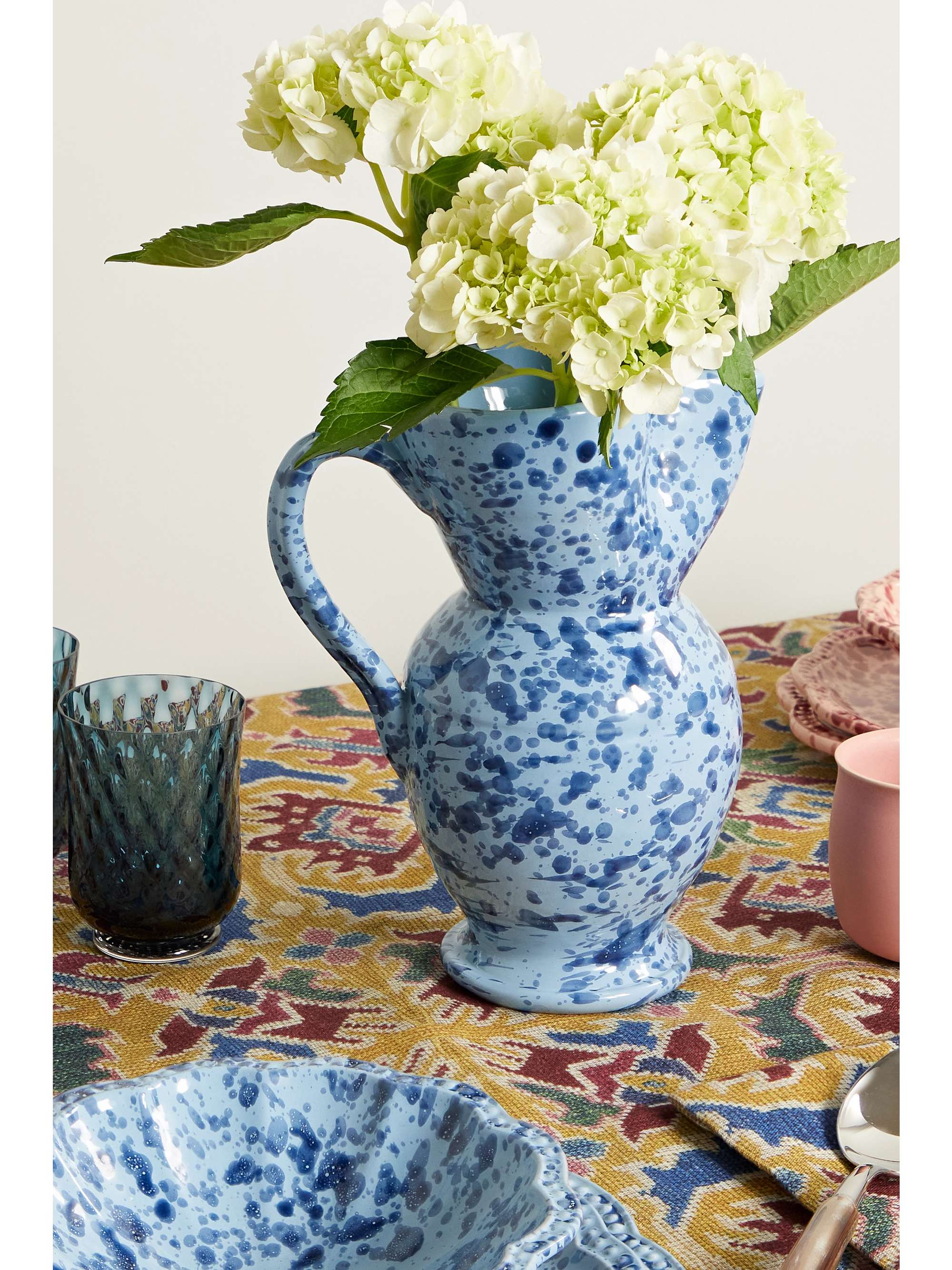 CABANA Speckled ceramic pitcher
