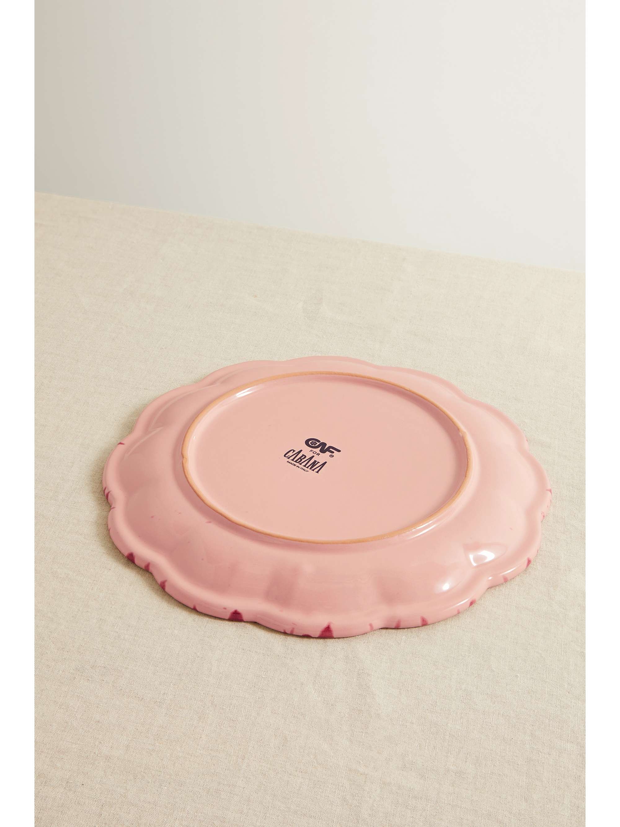 CABANA Speckled ceramic dinner plate