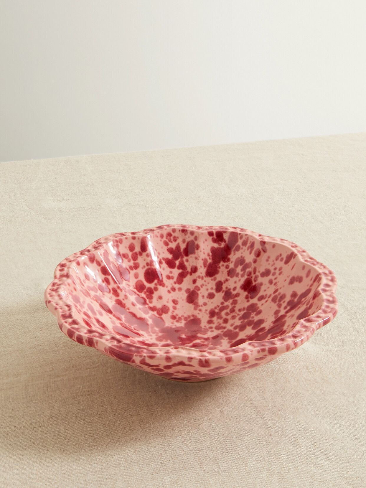 Cabana - Speckled Ceramic Cereal Bowl - Pink