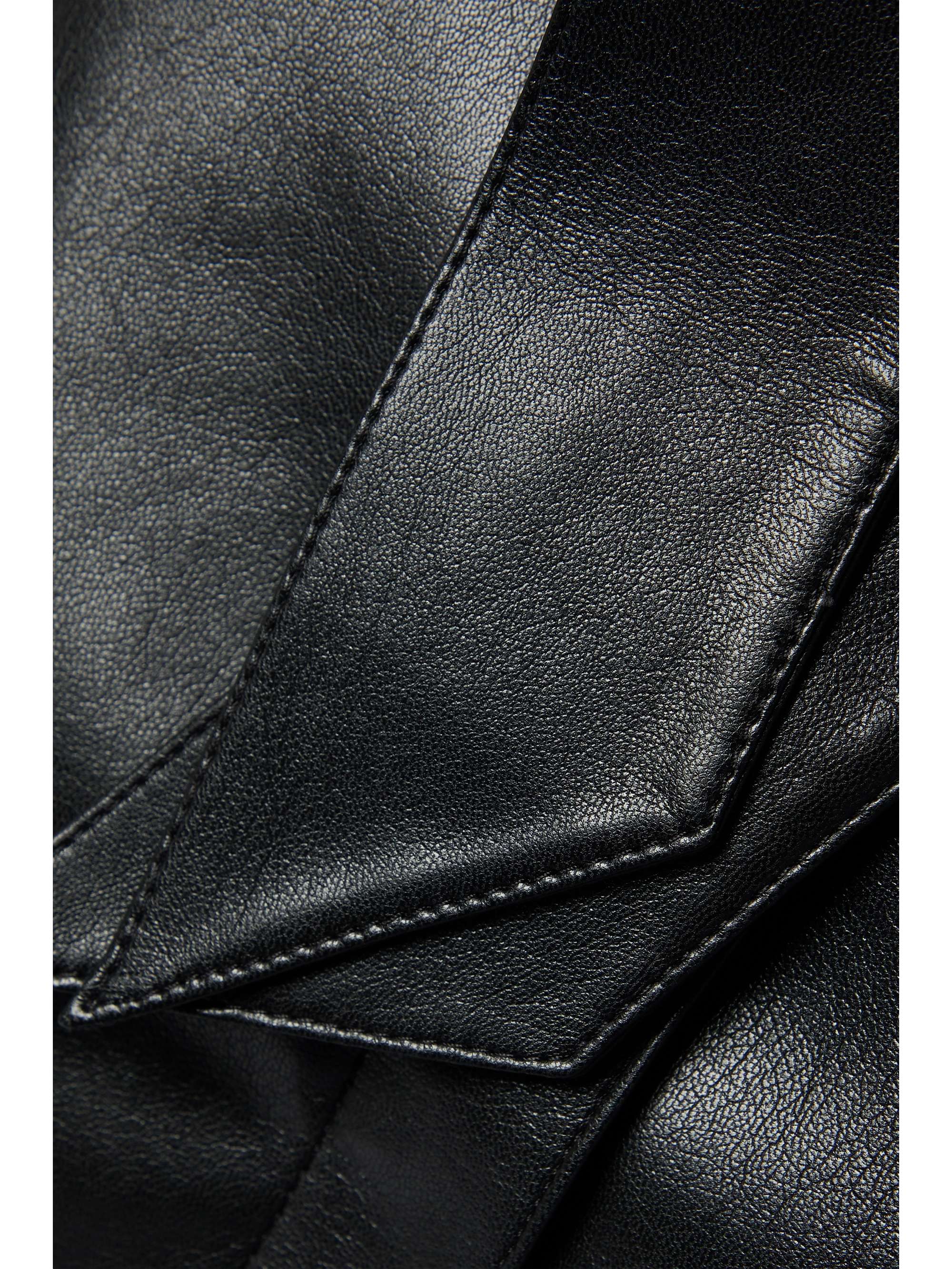NANUSHKA Meda belted vegan leather mini skirt