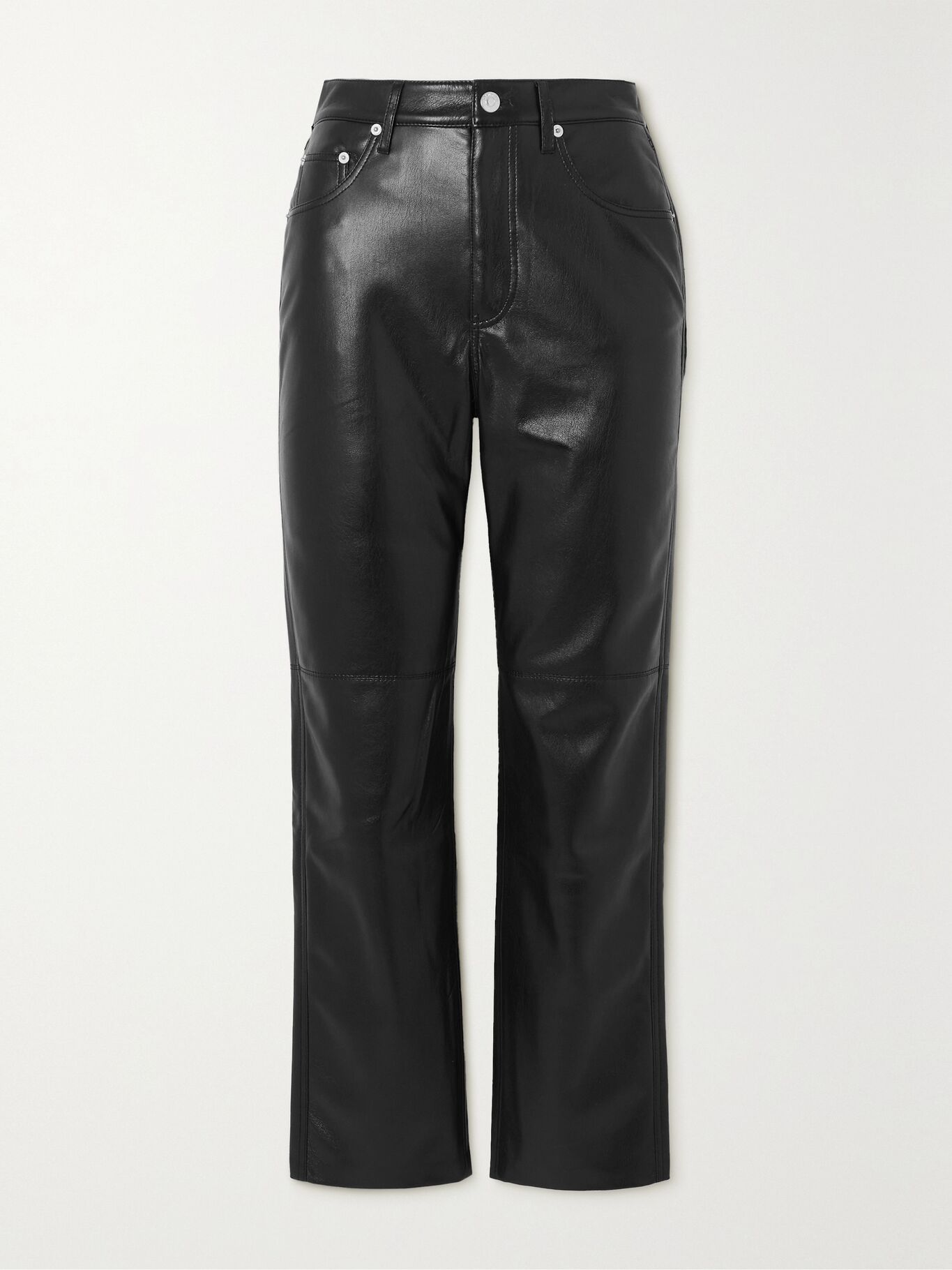 Faux Leather Trousers