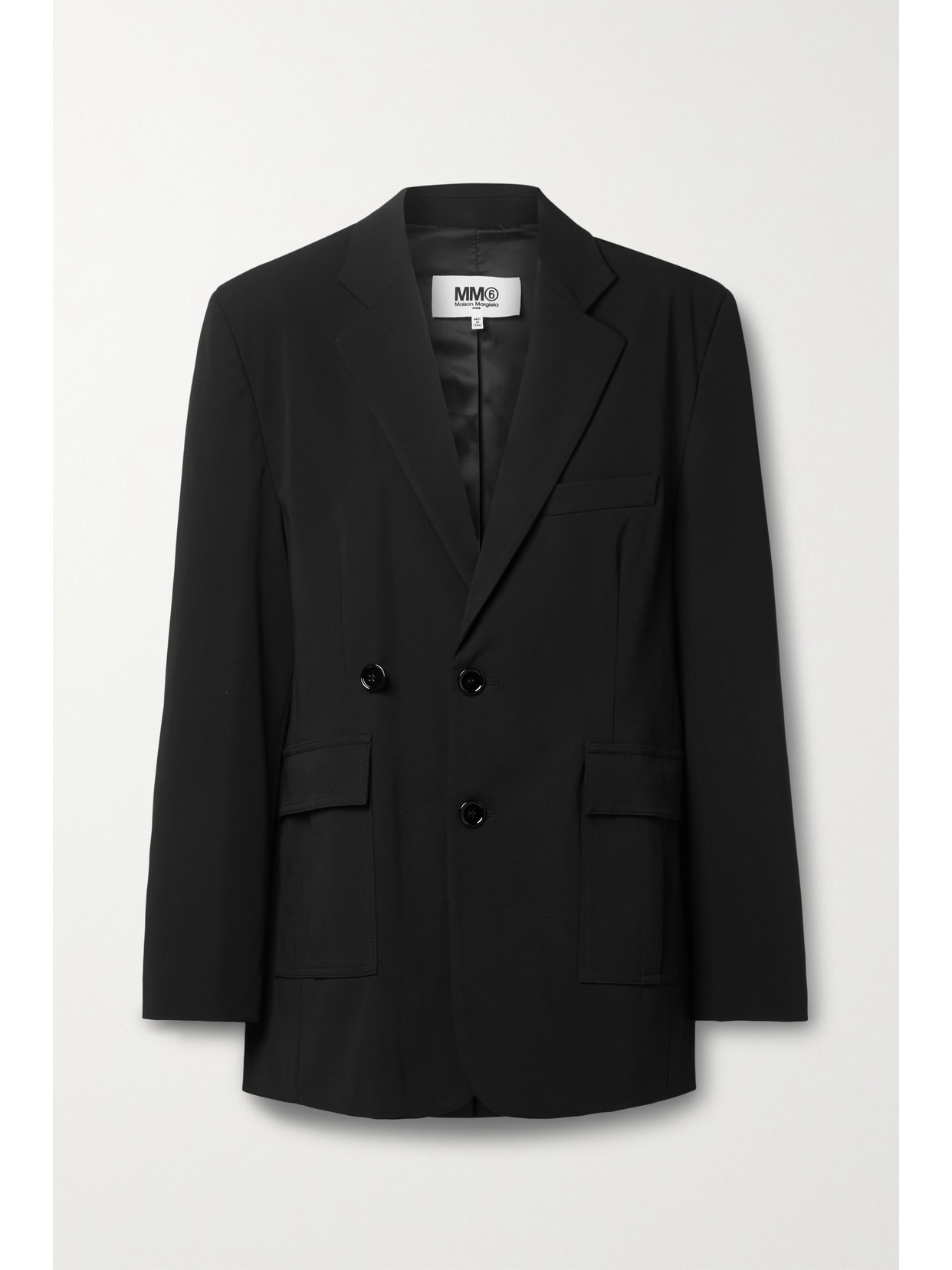 Mm6 Maison Margiela Oversized Single-breasted Blazer In Black