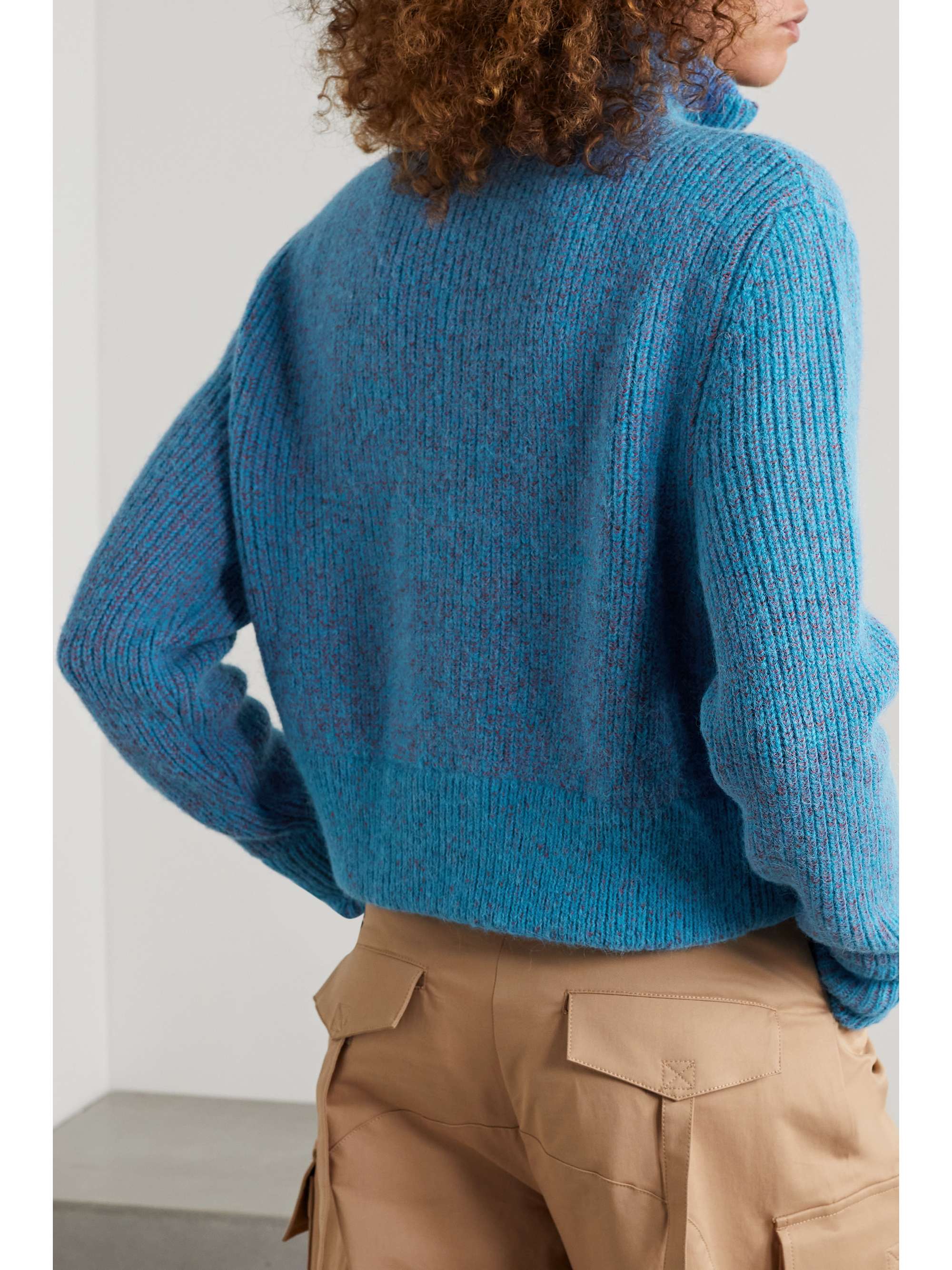 Azure Ribbed-knit cardigan | MM6 MAISON 