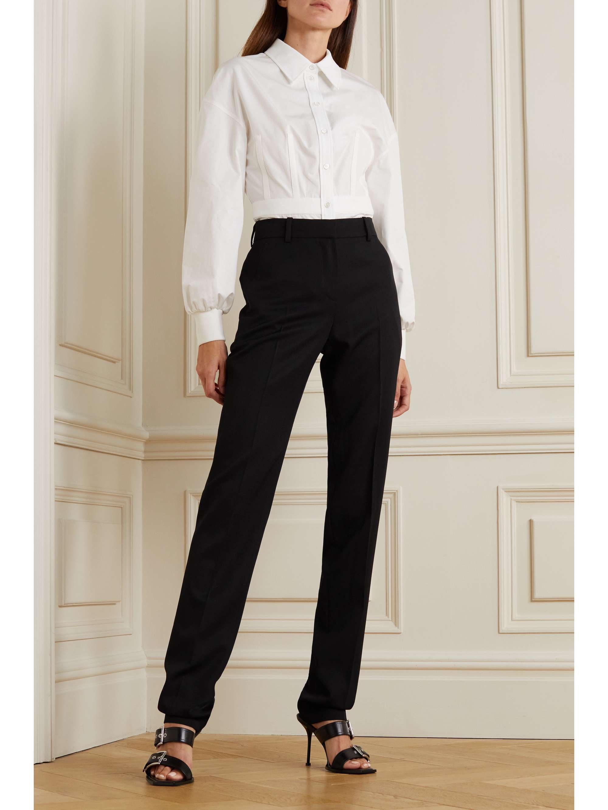 ALEXANDER MCQUEEN Hose mit geradem Bein aus Wolle