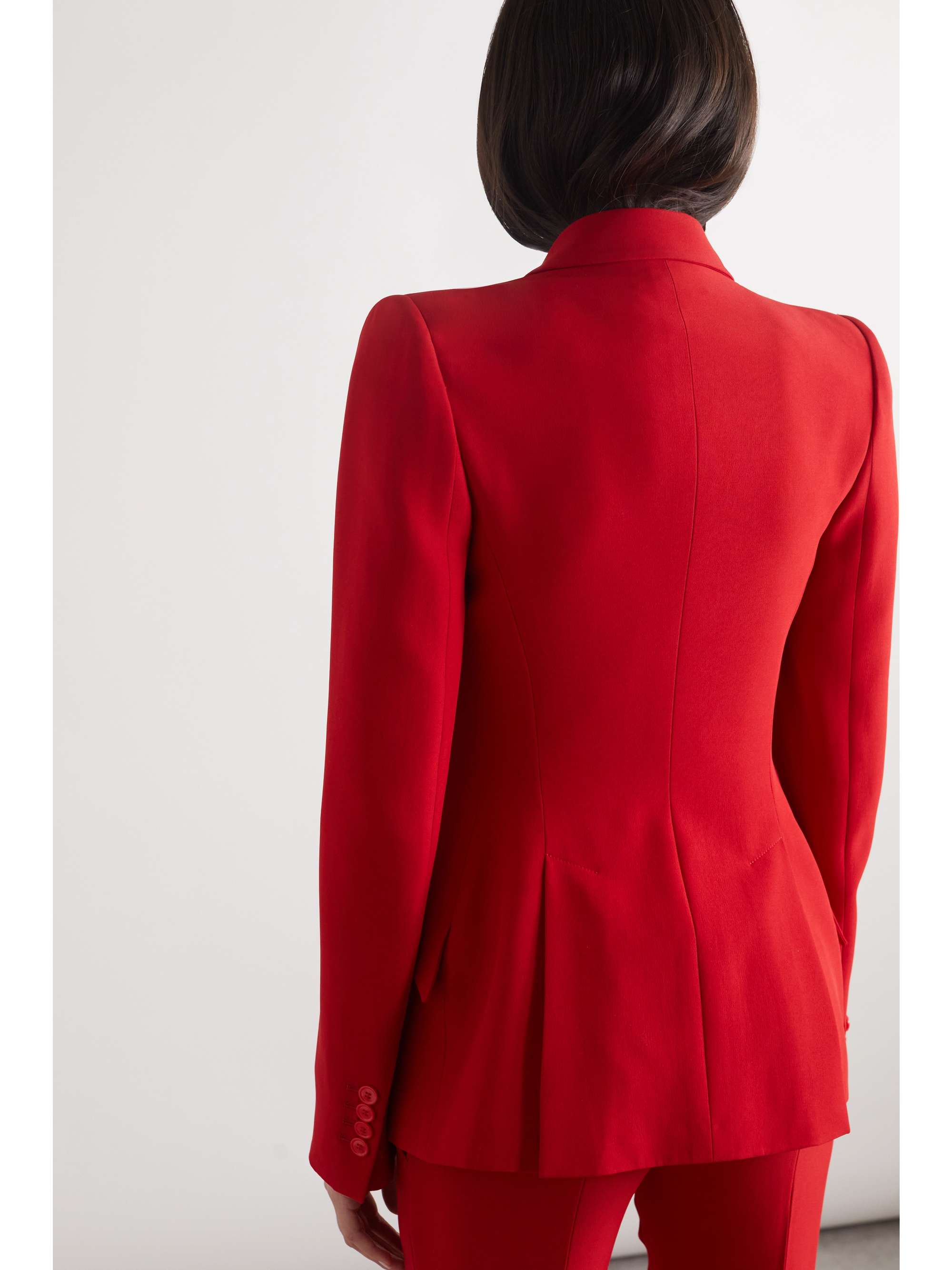 ALEXANDER MCQUEEN Asymmetric crepe blazer