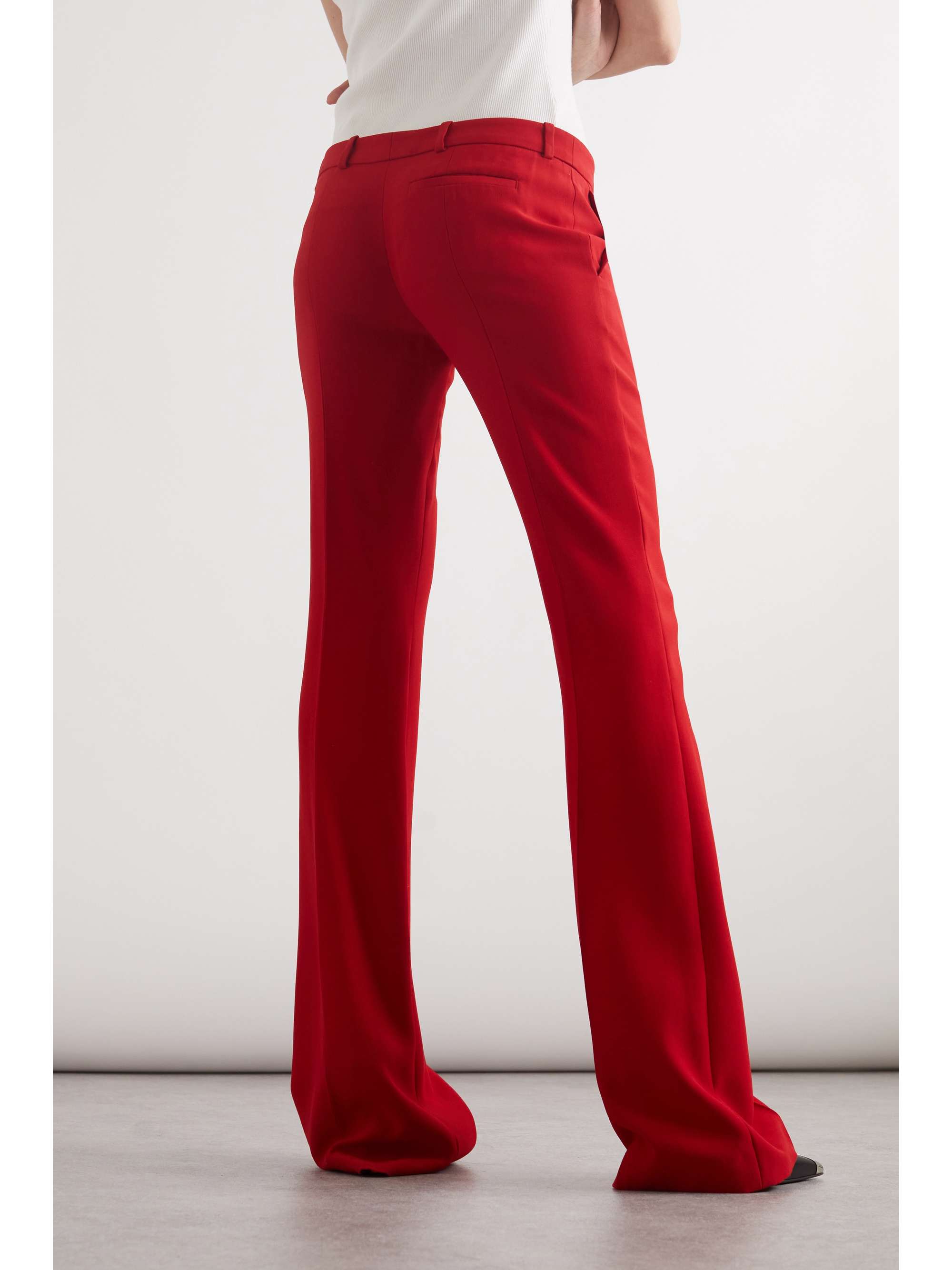ALEXANDER MCQUEEN Crepe bootcut pants