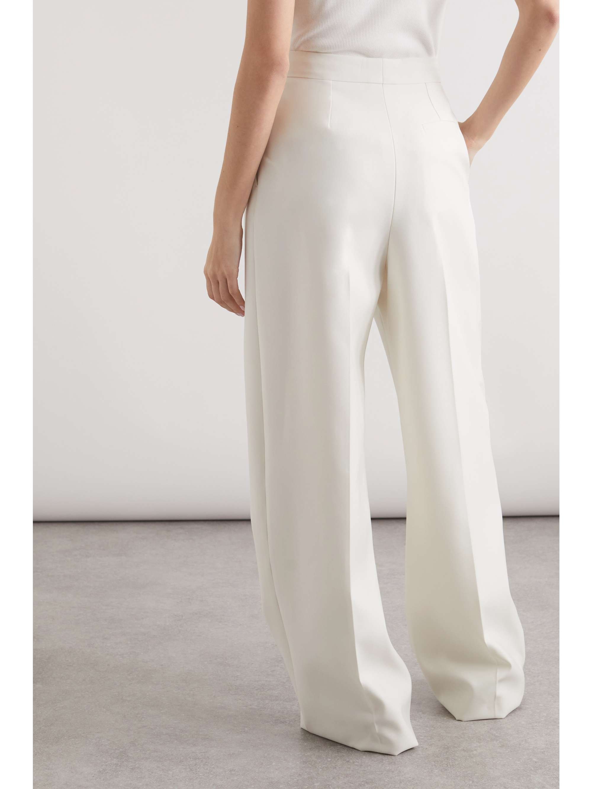 ALEXANDER MCQUEEN Pleated wool-twill straight-leg pants